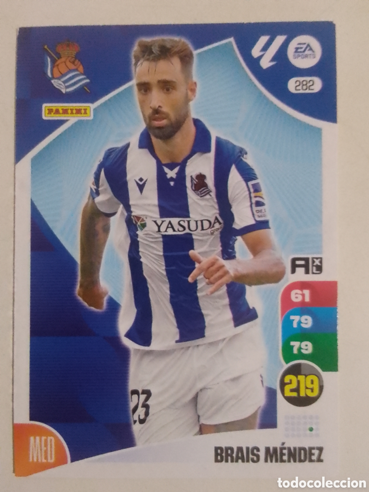 Cromos de F&uacute;tbol: Adrenalyn XL 2024-25 n&deg; 282 Brais M&eacute;ndez &bull; Real Sociedad.