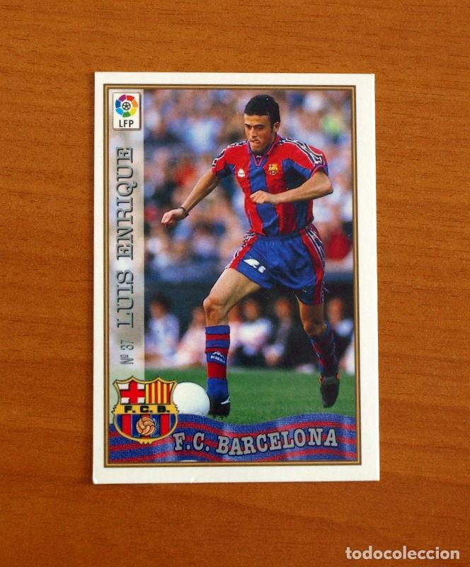 Cromos de F&uacute;tbol: Barcelona - N&ordm; 37 Luis Enrique - Mundicromo ficha de la Liga 1997-1998, 97-98