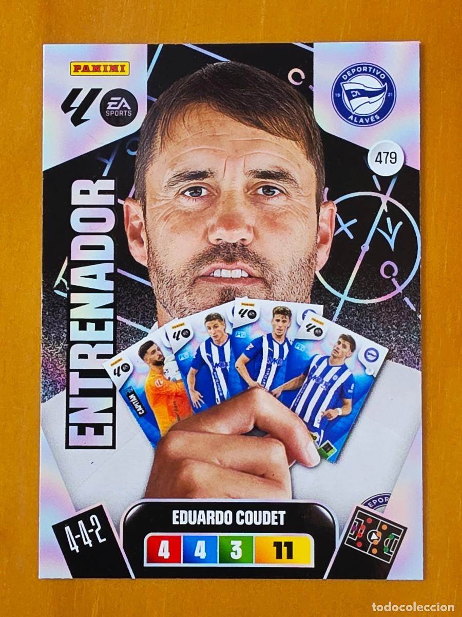 Cromos de F&uacute;tbol: 479 Eduardo Coudet, Deportivo Alav&eacute;s, Entrenador, Panini Adrenalyn XL Liga 2025 2026 25 26