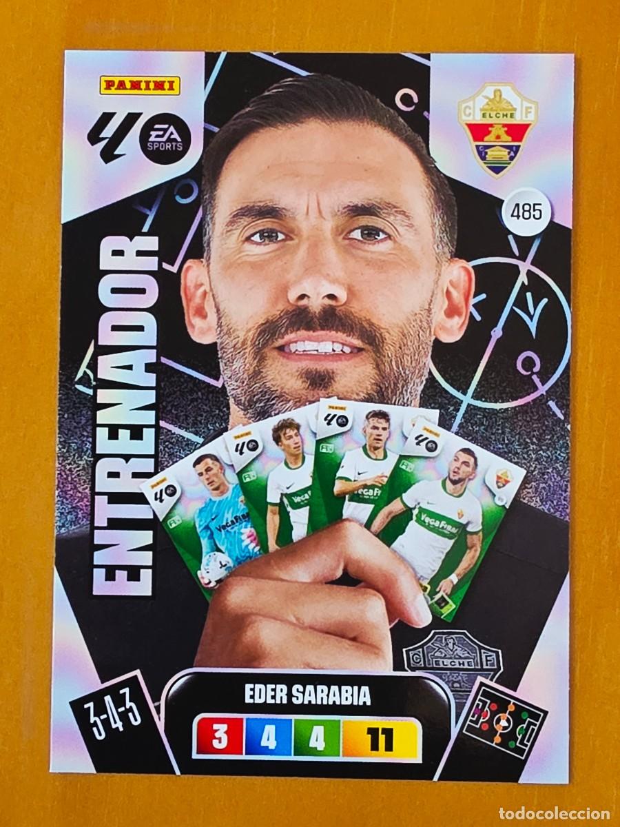 Cromos de F&uacute;tbol: 485 Eder Sarabia, Elche CF, Entrenador, Panini Adrenalyn XL Liga 2025 2026 25 26