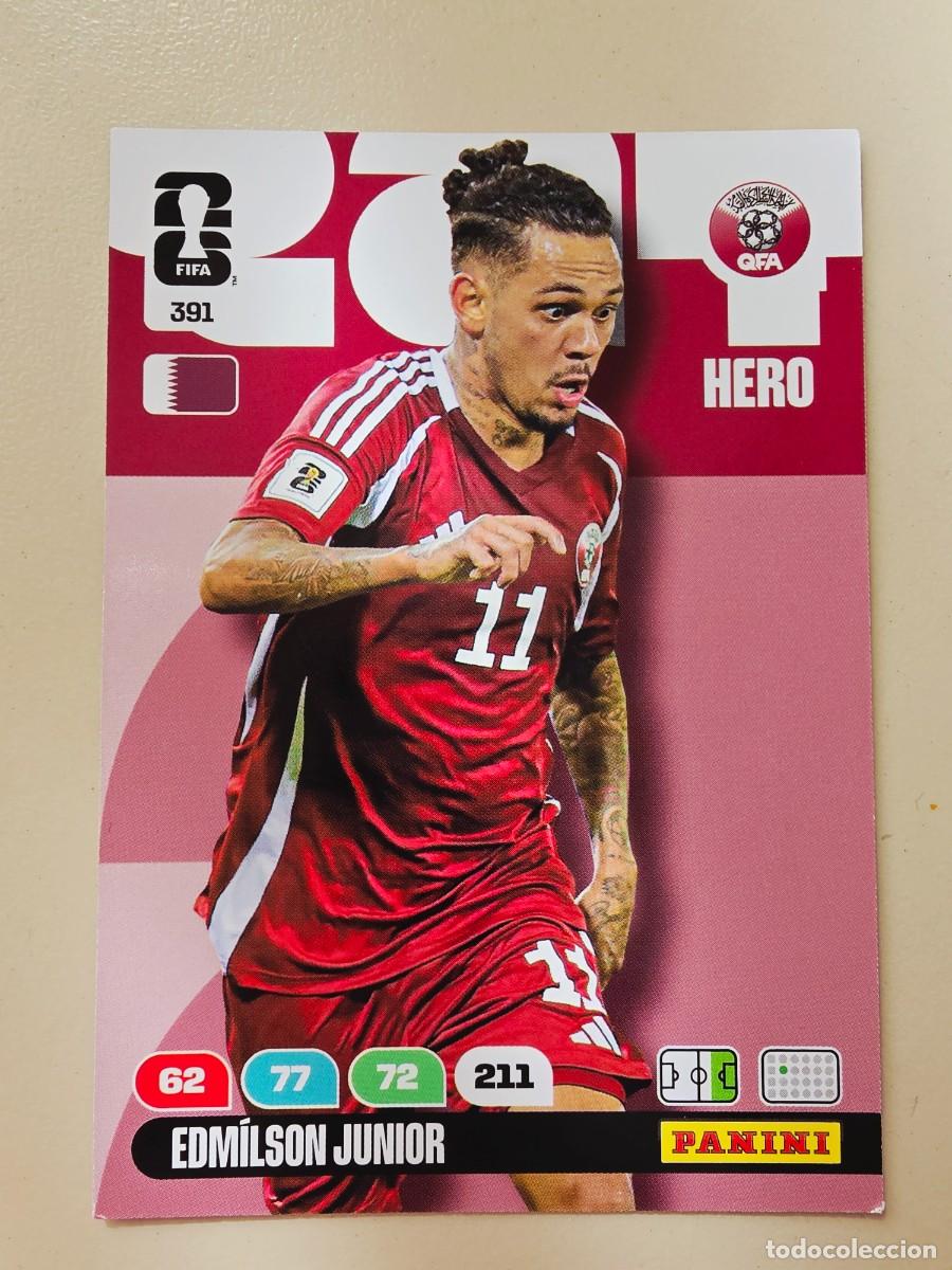 Cromos de F&uacute;tbol: 391 Edm&iacute;lson Junior, Hero, Catar Qatar, Adrenalyn XL Fifa World Cup 2026 Mundial 26
