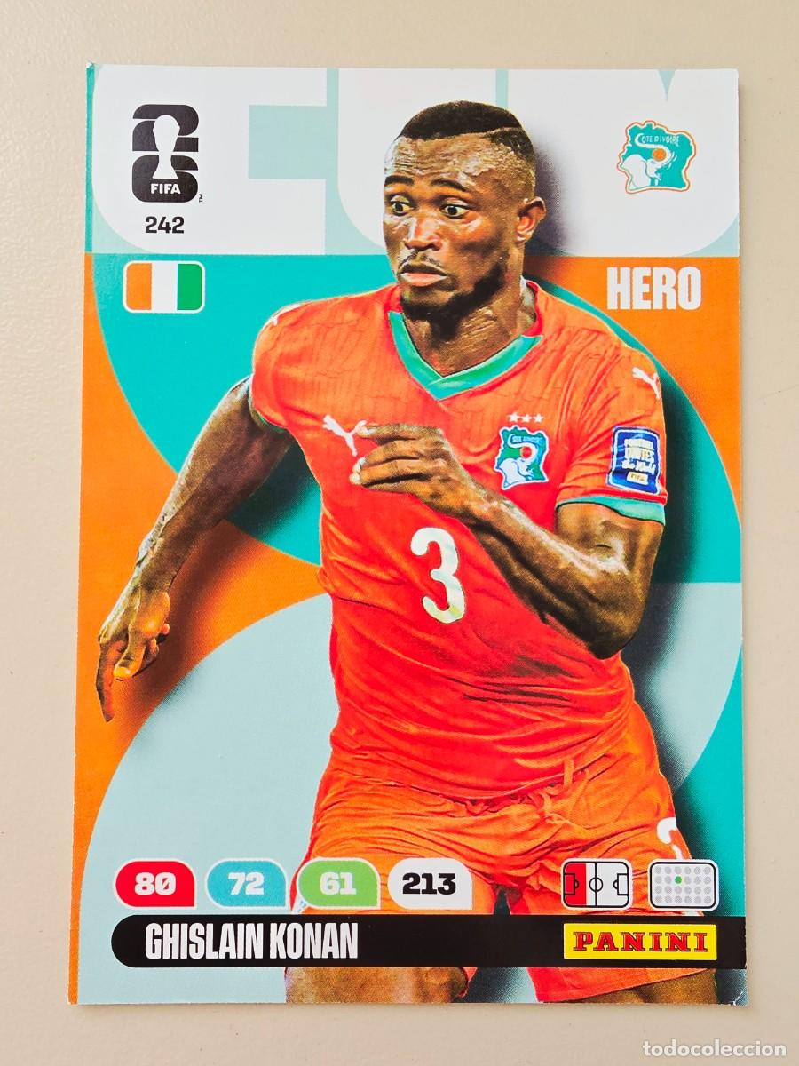 Cromos de F&uacute;tbol: 242 Ghislain Konan, Hero, Costa de Marfil Adrenalyn XL Fifa World Cup 2026 Mundial 26