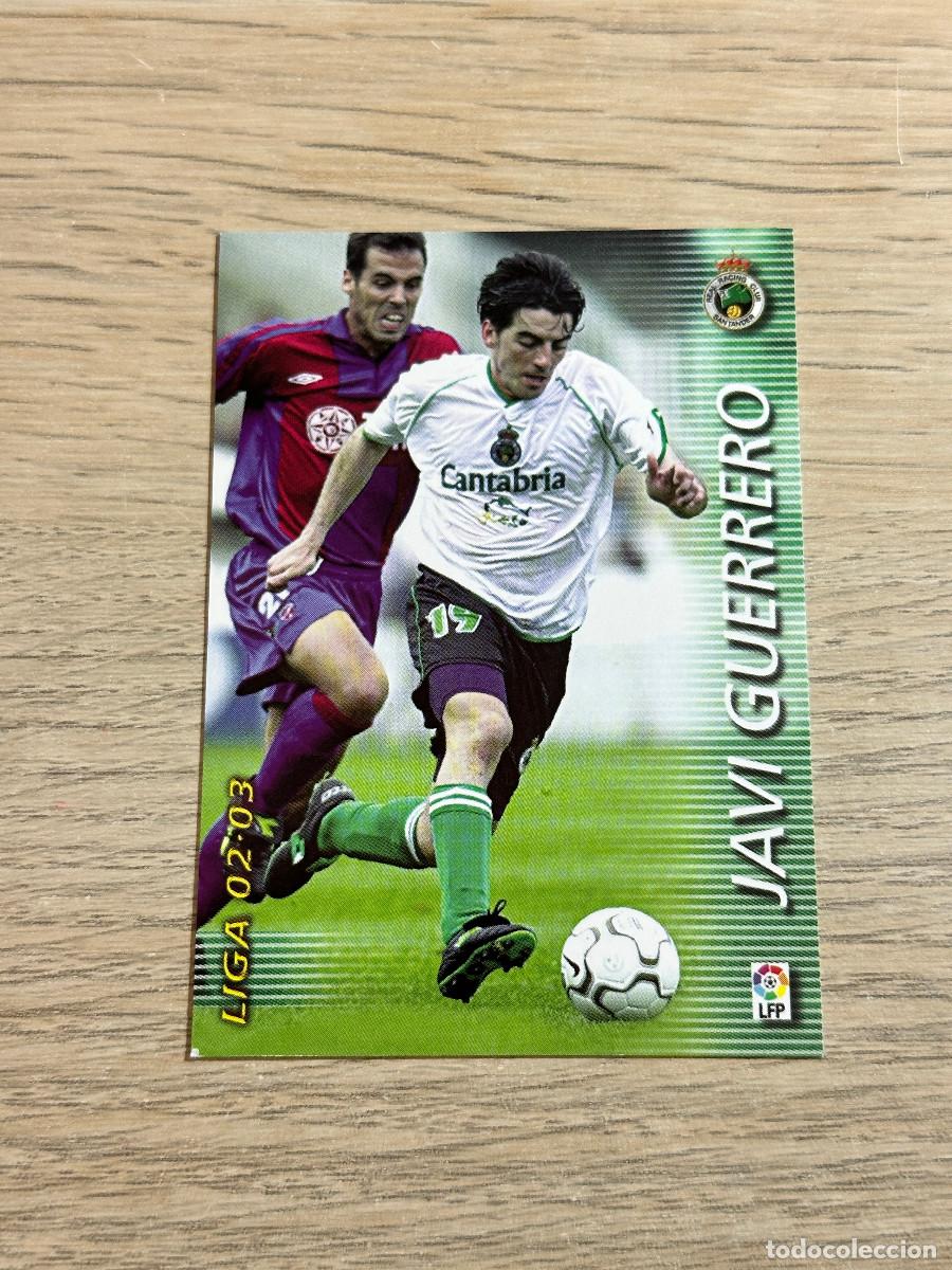 Cromos de F&uacute;tbol: JAVI GUERRERO n&ordm; 231 RACING MEGAFICHAS 2002 2003 MEGACRACKS PANINI 02 03
