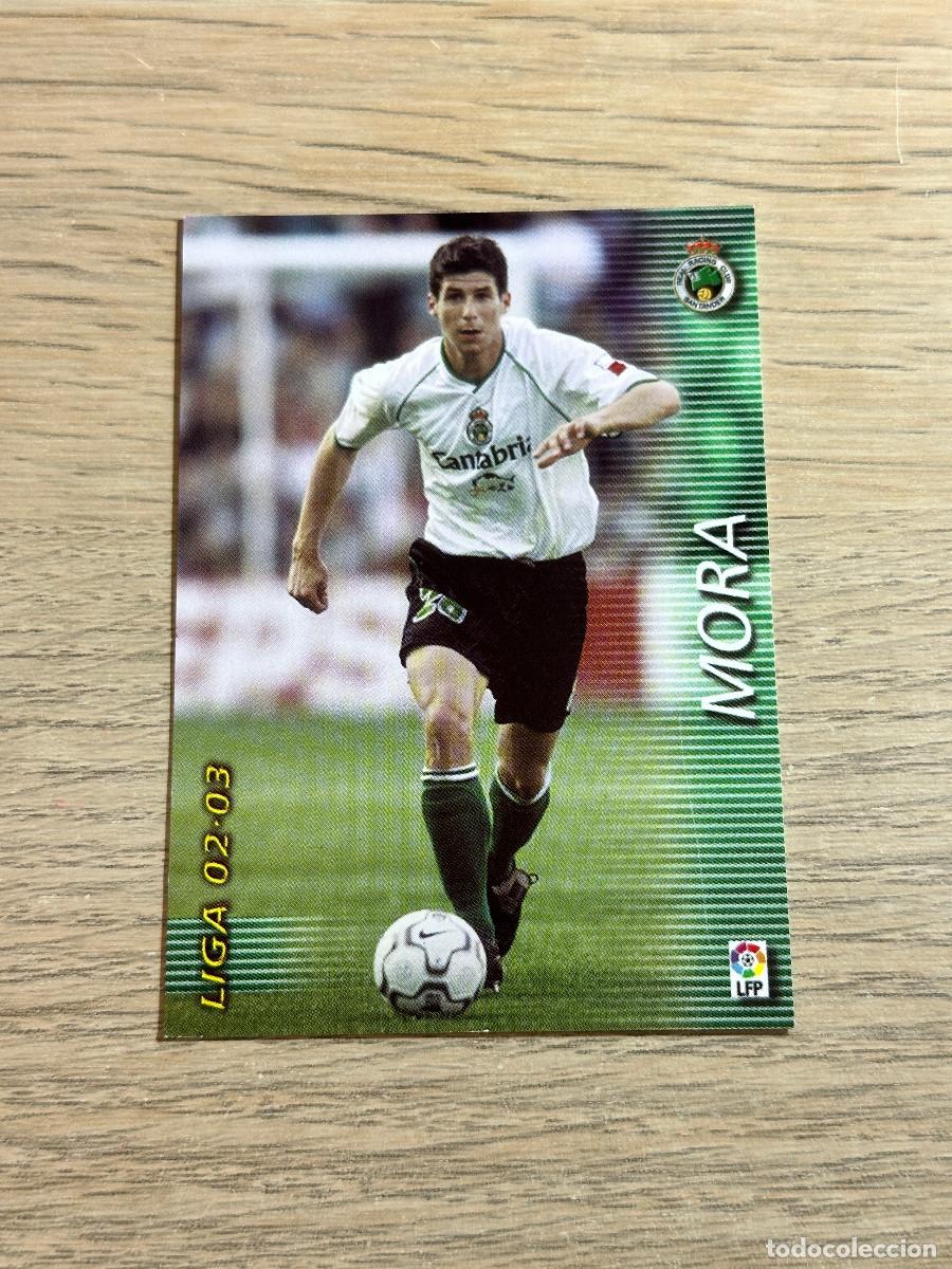 Cromos de F&uacute;tbol: MORA n&ordm; 222 RACING MEGAFICHAS 2002 2003 MEGACRACKS PANINI 02 03
