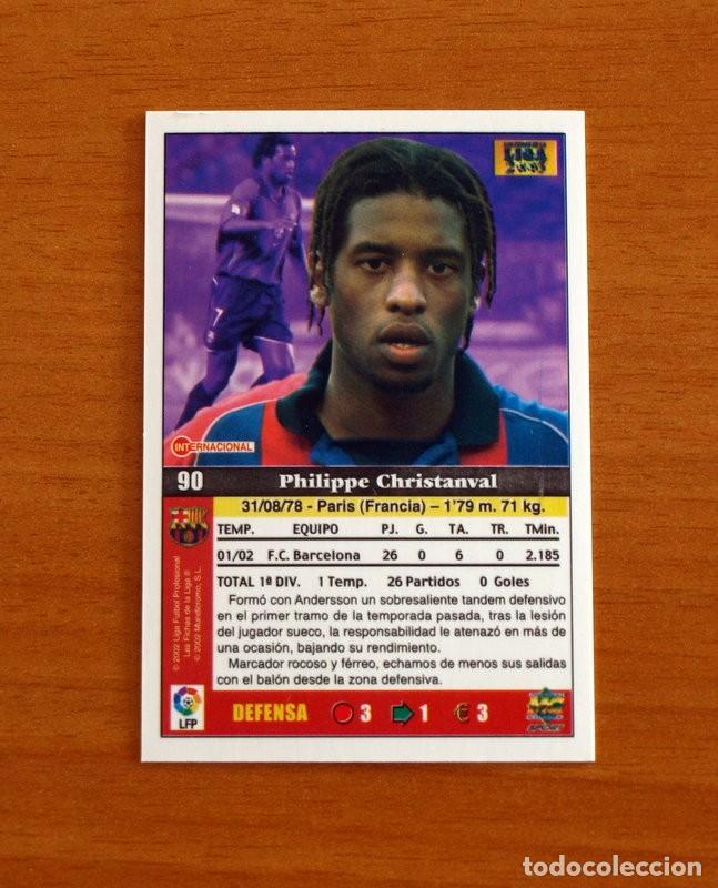 Cromos de Futebol: Barcelona - N&ordm; 90 Christanval - Mundicromo Las Fichas de la Liga 2002-2003, 02-03