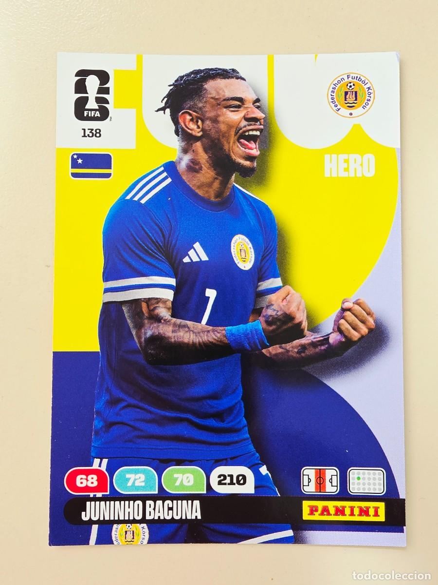 Fu&szlig;ball-Sticker: 138 Juninho Bacuna, Hero, Curazao, Adrenalyn XL Fifa World Cup 2026 Mundial 26