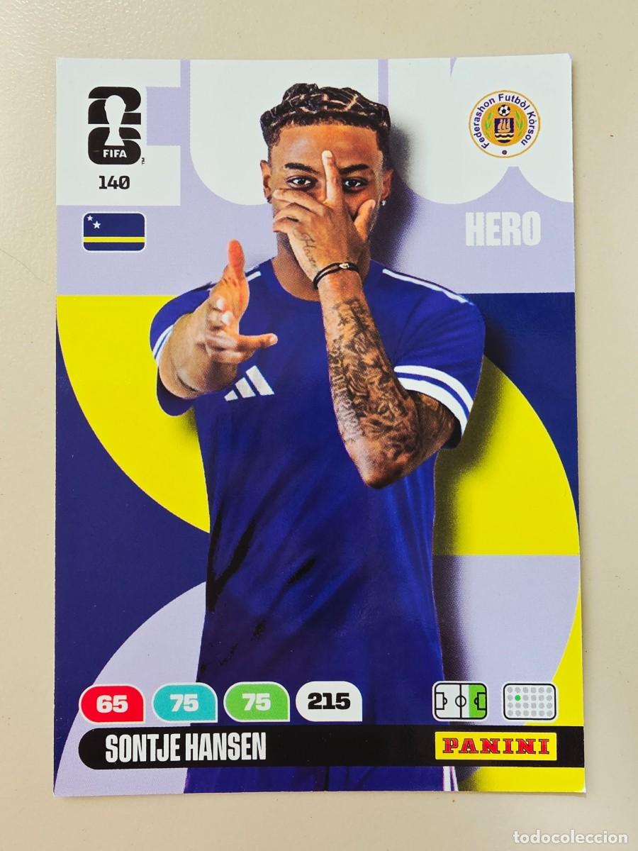 Fu&szlig;ball-Sticker: 140 Sontje Hansen, Hero, Curazao, Adrenalyn XL Fifa World Cup 2026 Mundial 26