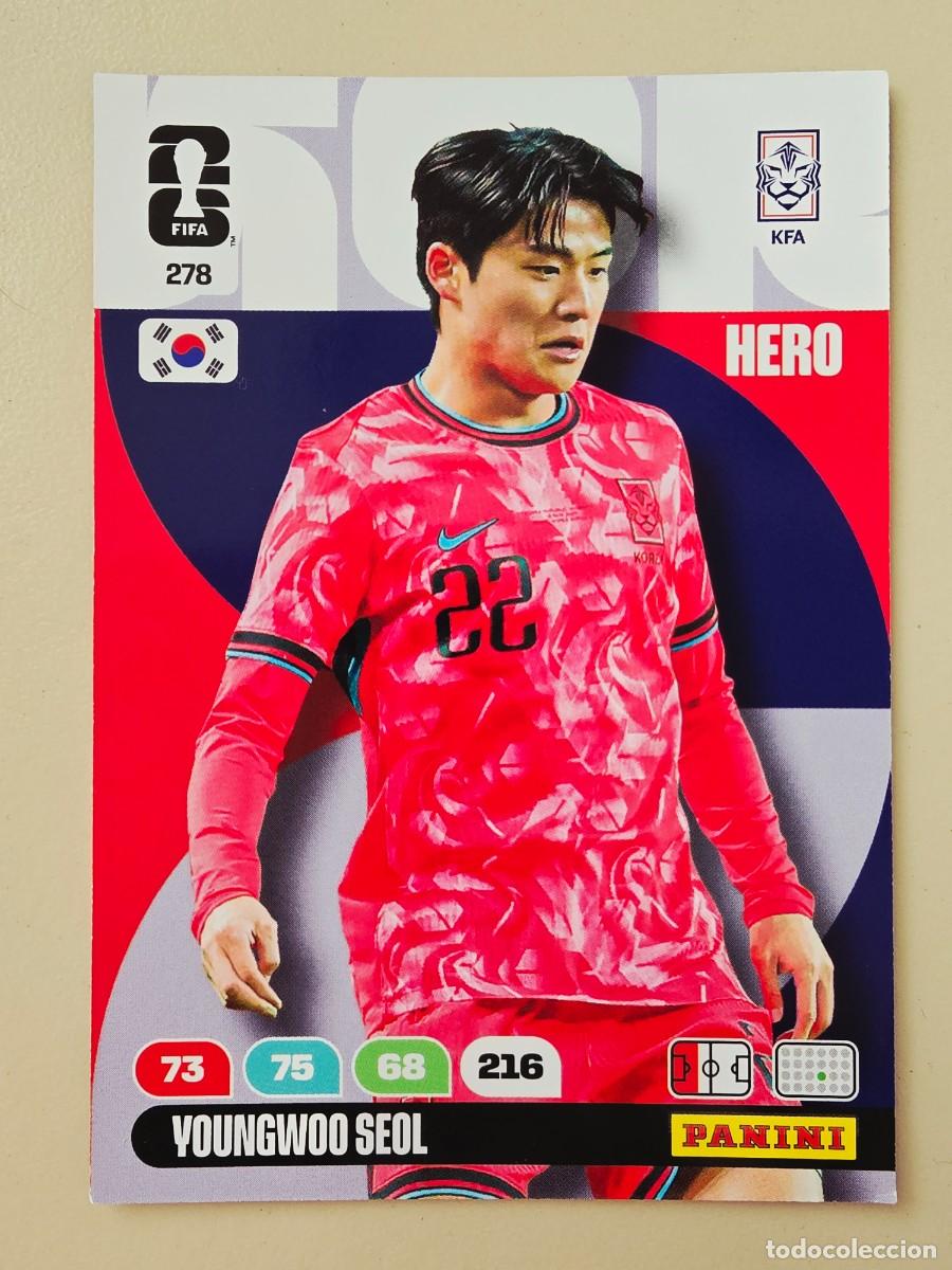 Figurine di Calcio: 278 Youngwoo Seol, Hero, Corea del Sur, Adrenalyn XL Fifa World Cup 2026 Mundial 26