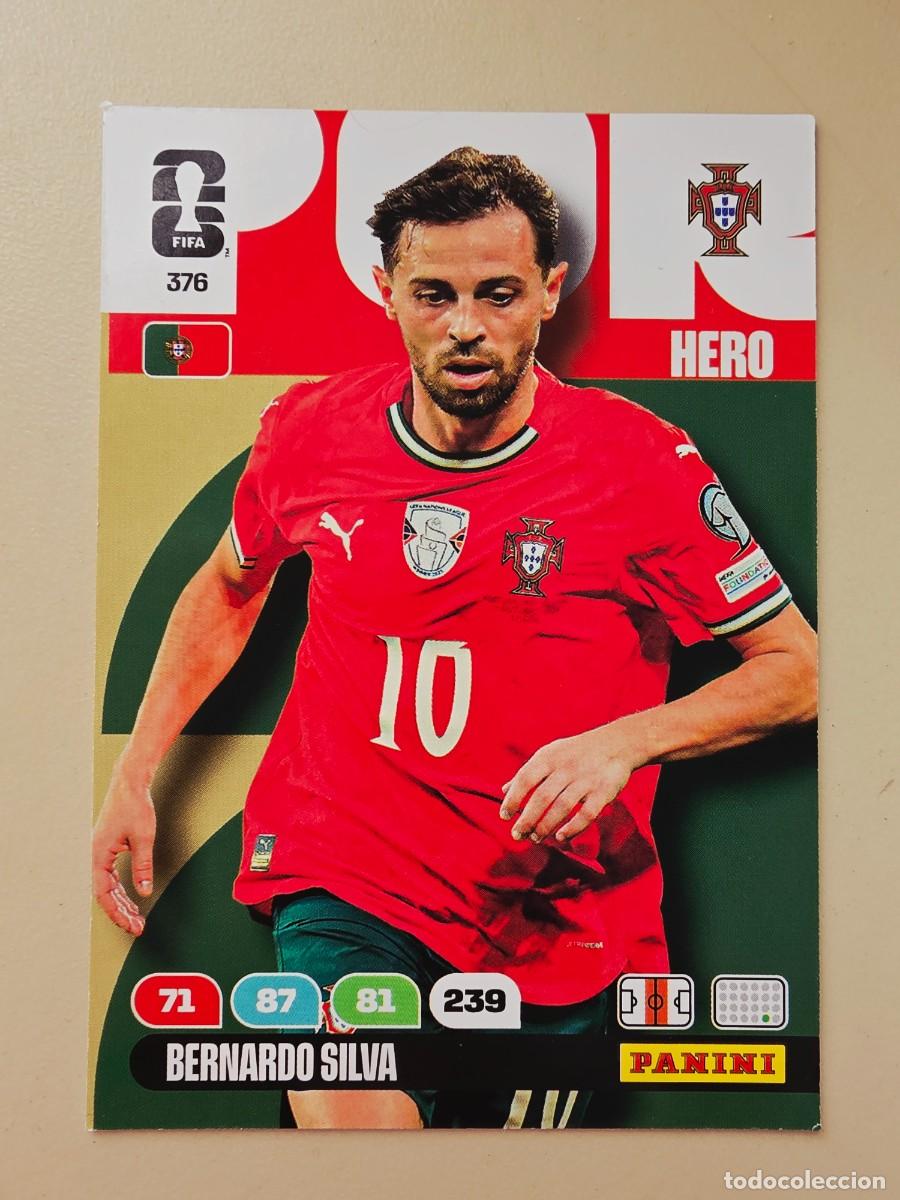 Fu&szlig;ball-Sticker: 376 Bernardo Silva, Hero, Portugal, Adrenalyn XL Fifa World Cup 2026 Mundial 26