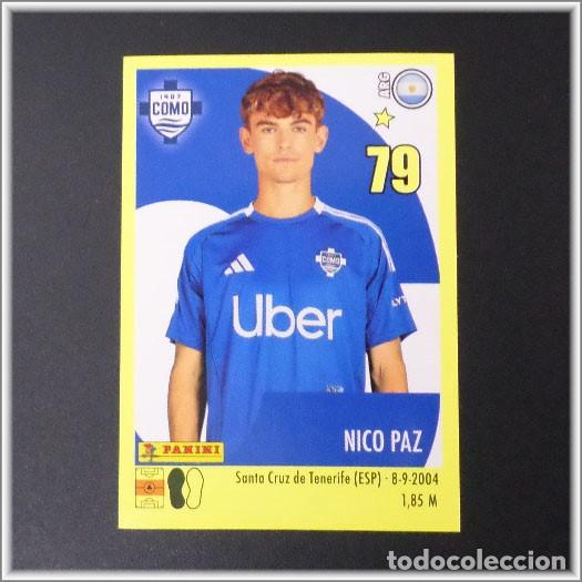 Cromos de F&uacute;tbol: CALCIATORI 2024 2025 24 25 PANINI NICO PAZ 100 COMO COLECCI&Oacute;N CALCIO ITALIA LIGA ALBUM - REAL MADRID