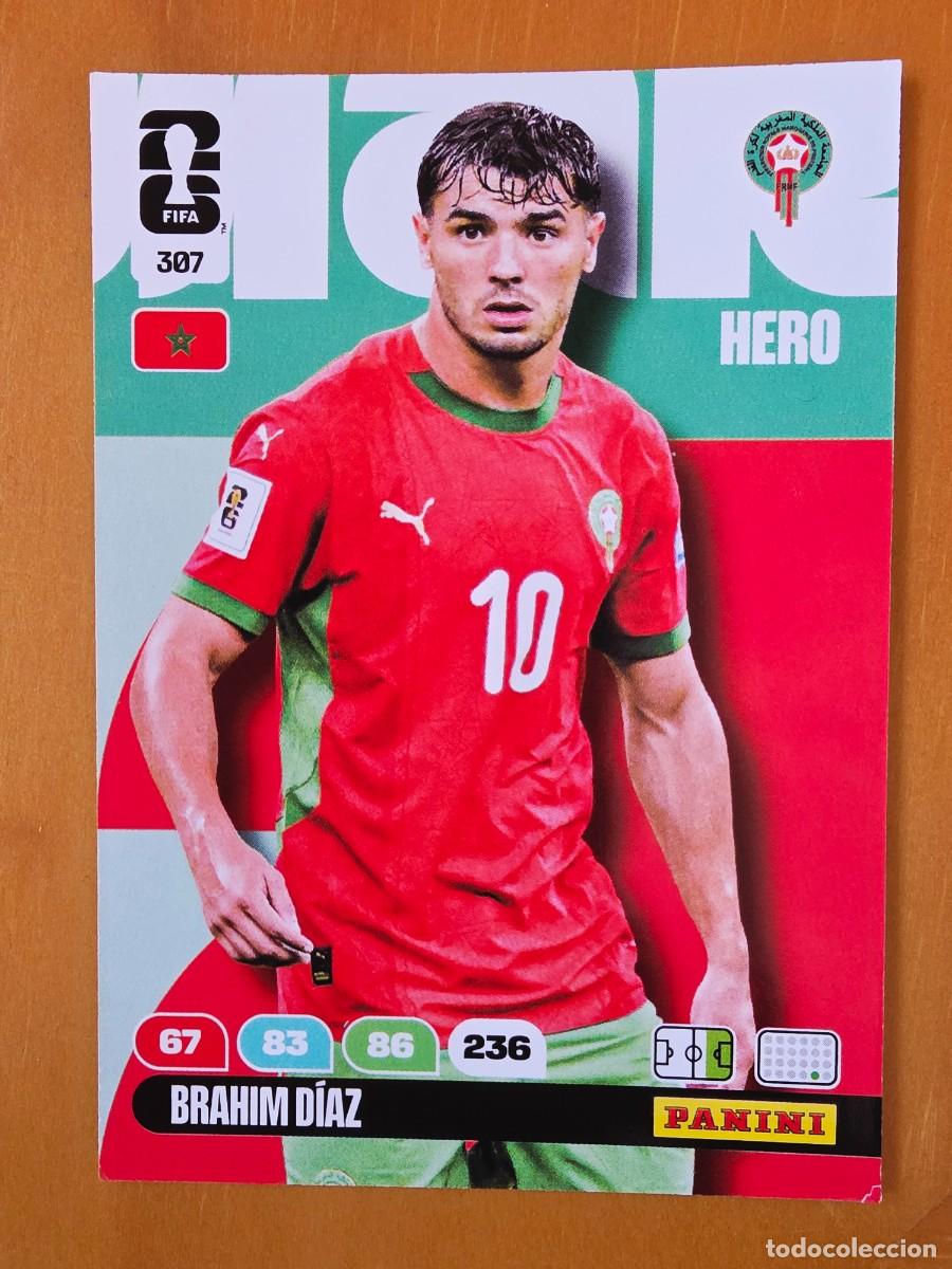 Cromos de F&uacute;tbol: 307 Brahim D&iacute;az, Hero, Marruecos, Adrenalyn XL Fifa World Cup 2026 Mundial 26