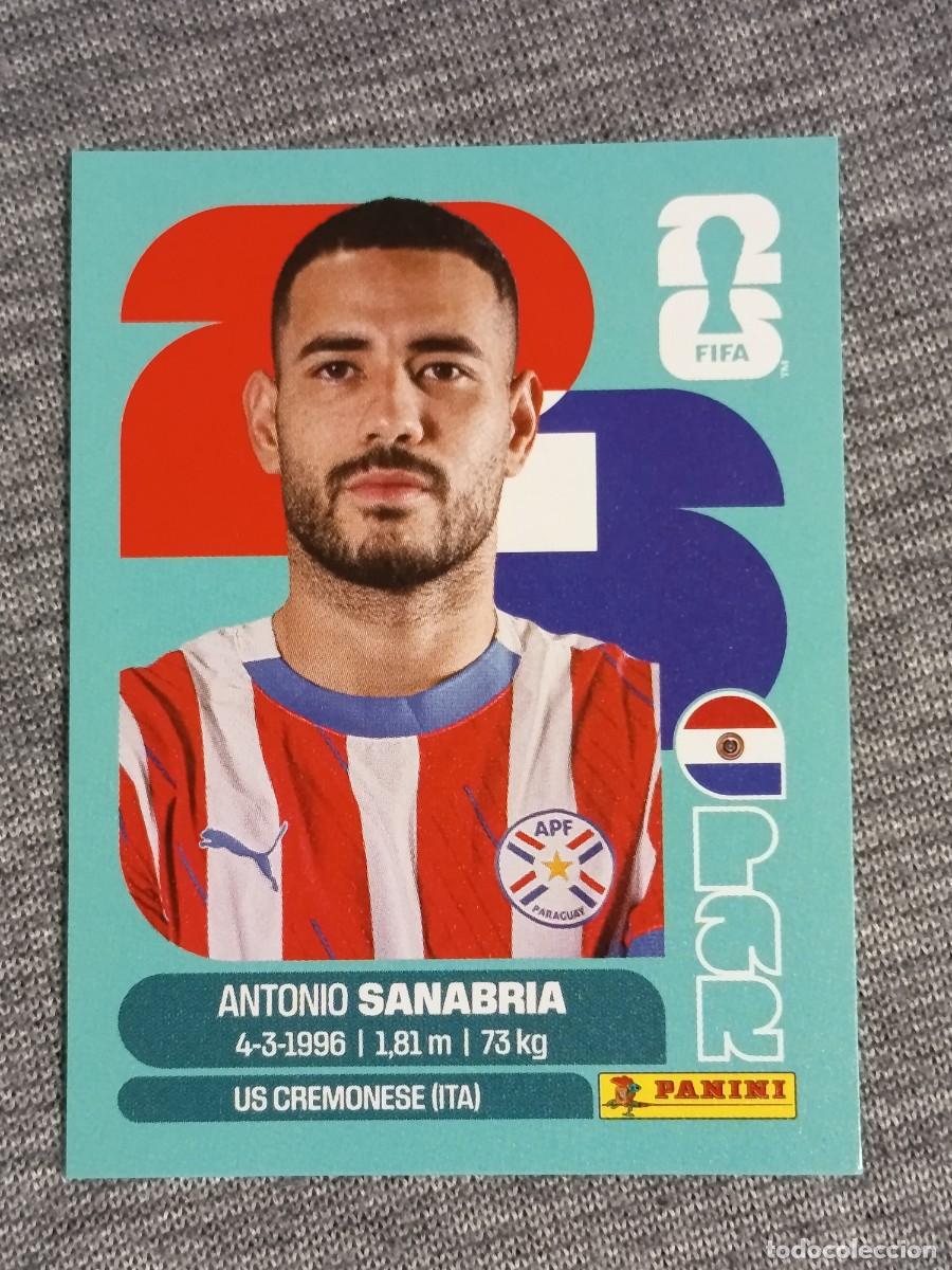 Cromos de F&uacute;tbol: SANABRIA PAR 20 STICKER MUNDIAL 2026 PANINI FIFA WORLD CUP NUEVO