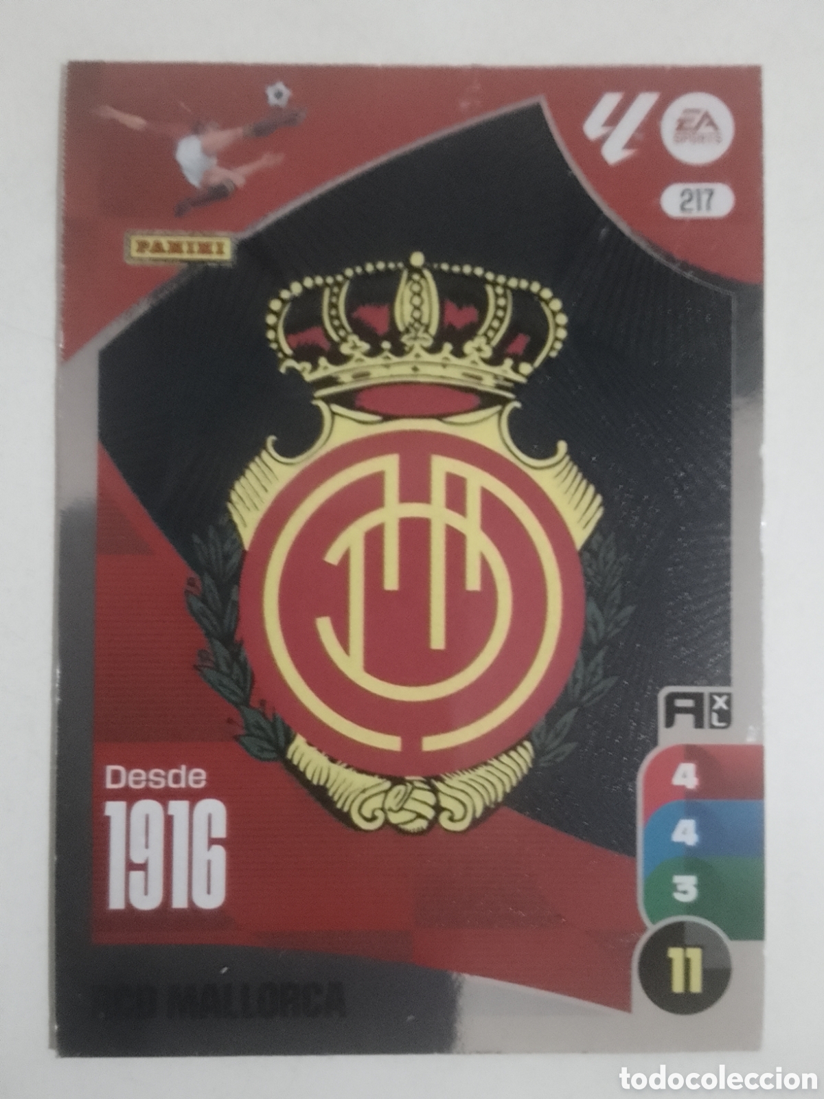 Cromos de F&uacute;tbol: Adrenalyn XL 2024-25 n&deg; 217 escudo Mallorca.