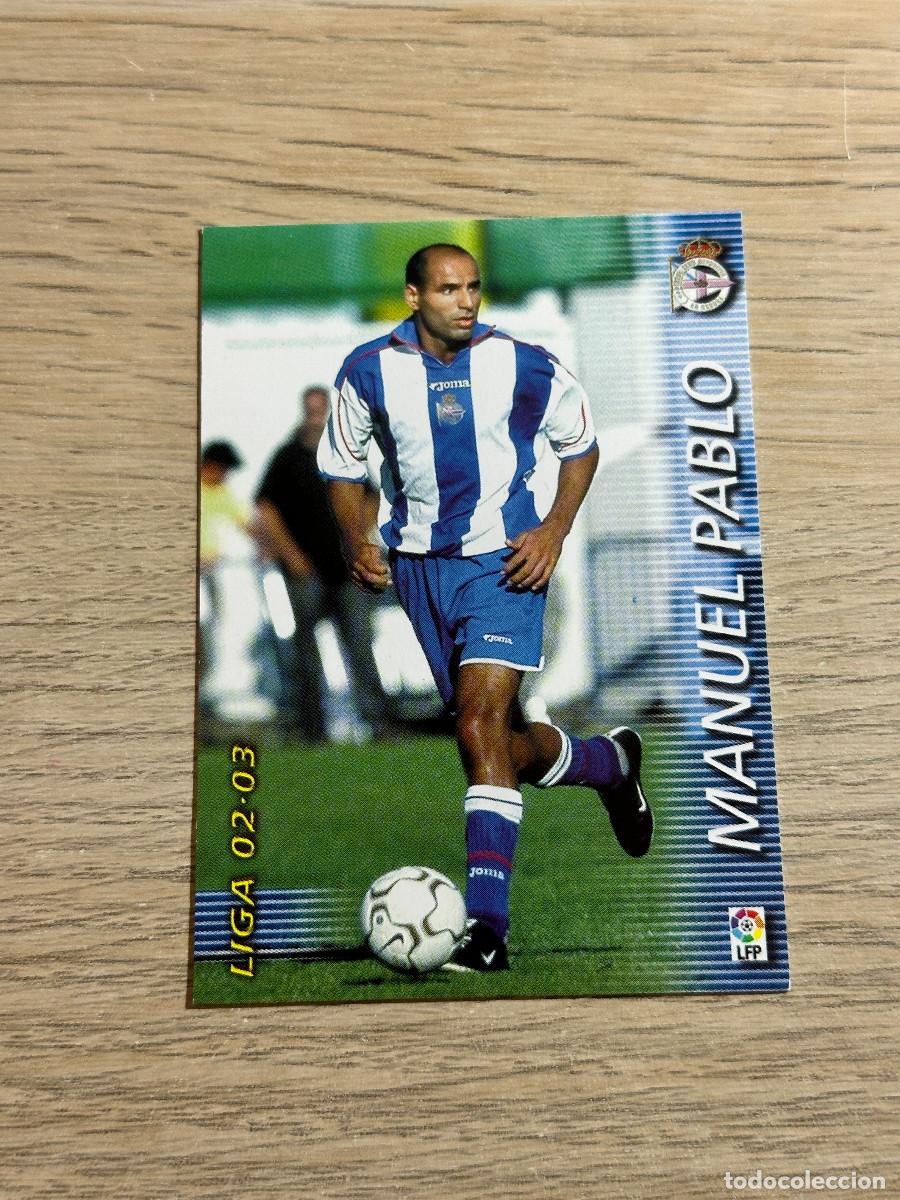 Fu&szlig;ball-Sticker: MANUEL PABLO n&ordm; 111 DEPORTIVO MEGAFICHAS 2002 2003 MEGACRACKS PANINI 02 03