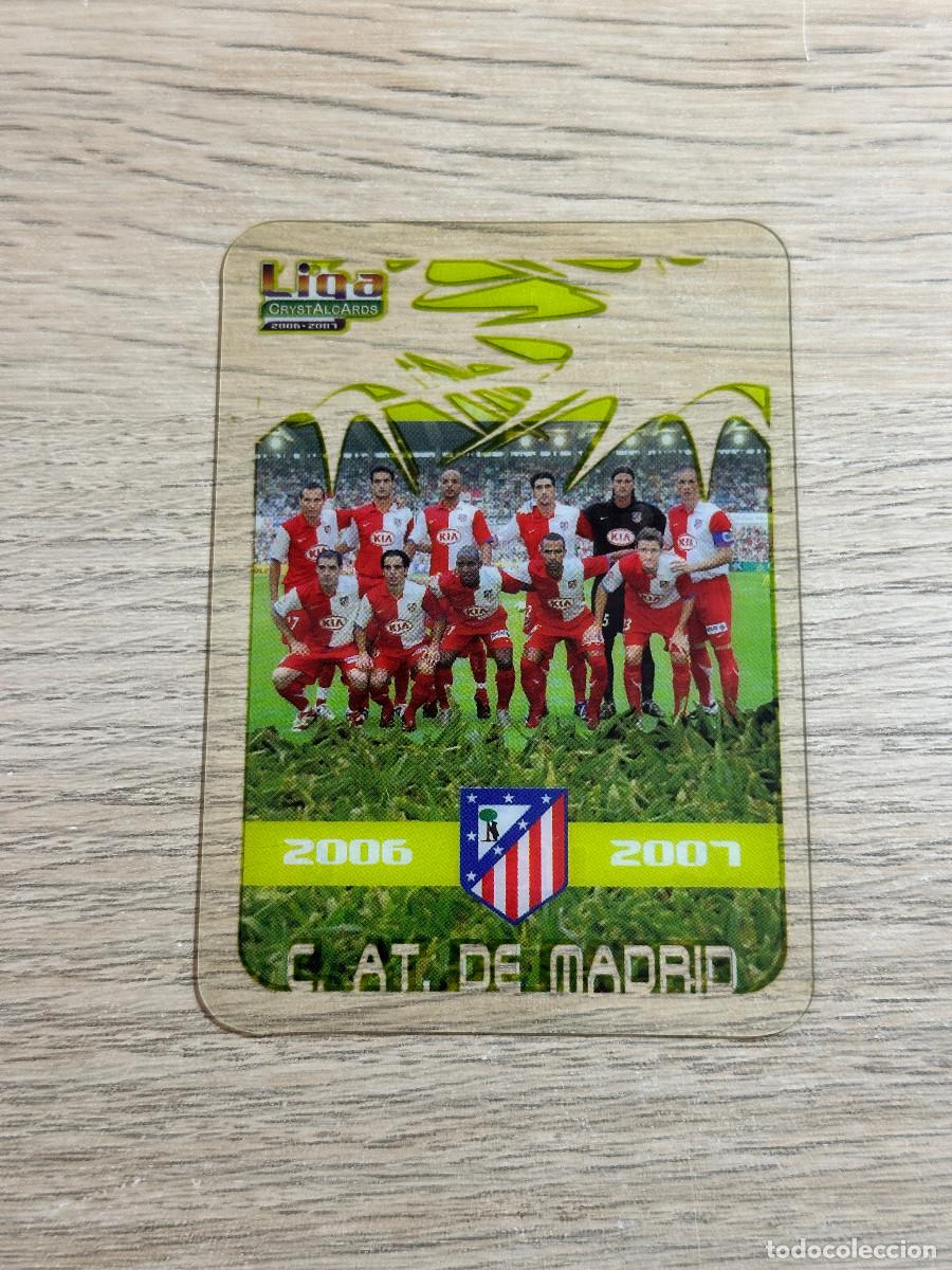 Cromos de F&uacute;tbol: ALINEACION n&ordm; 164 ATLETICO DE MADRID CRYSTALCARDS LIGA 2006 2007 MUNDICROMO 06 07