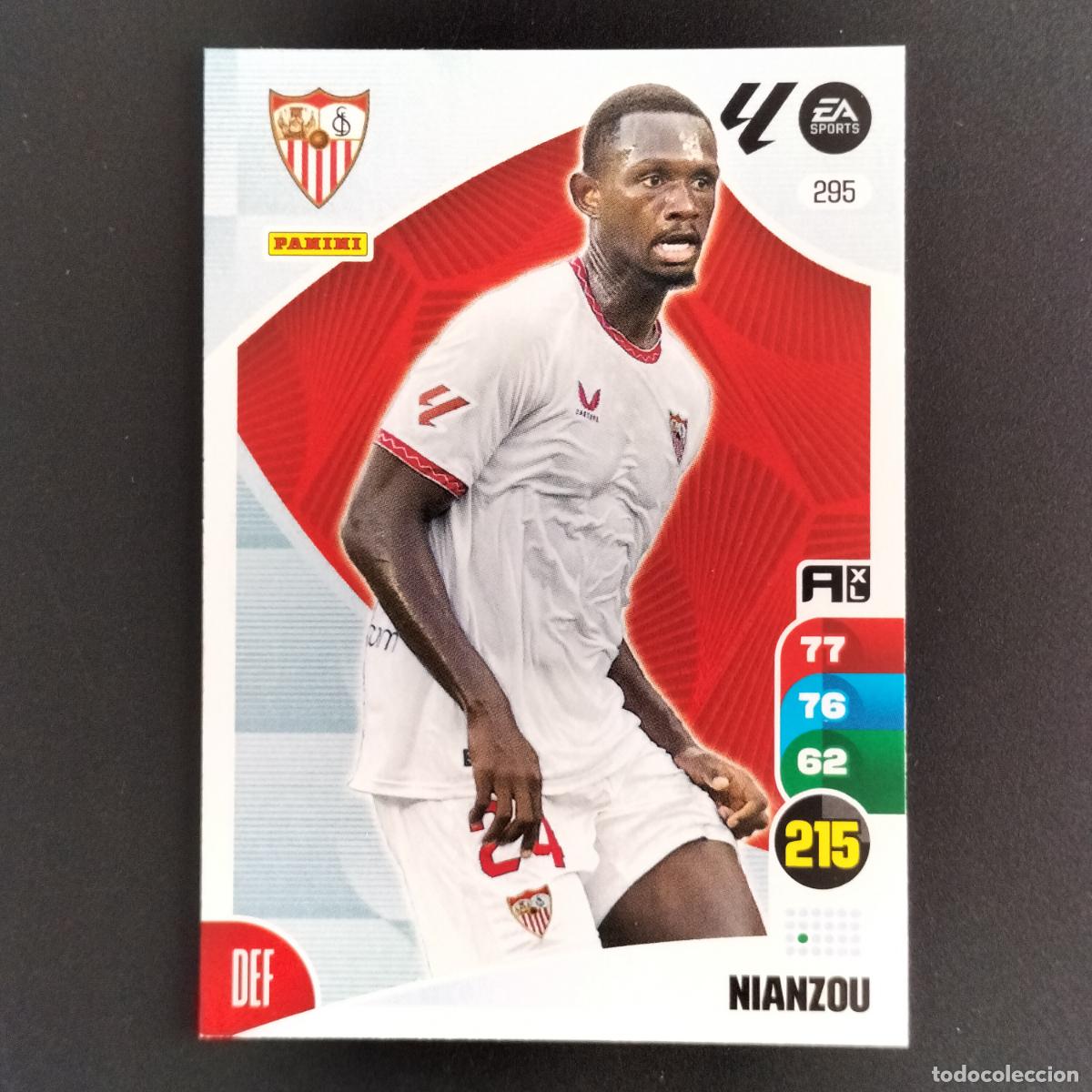 Cromos de F&uacute;tbol: 295 NIANZOU SEVILLA CROMOS XL LALIGA CARD 2024 2025 24 25 PANINI