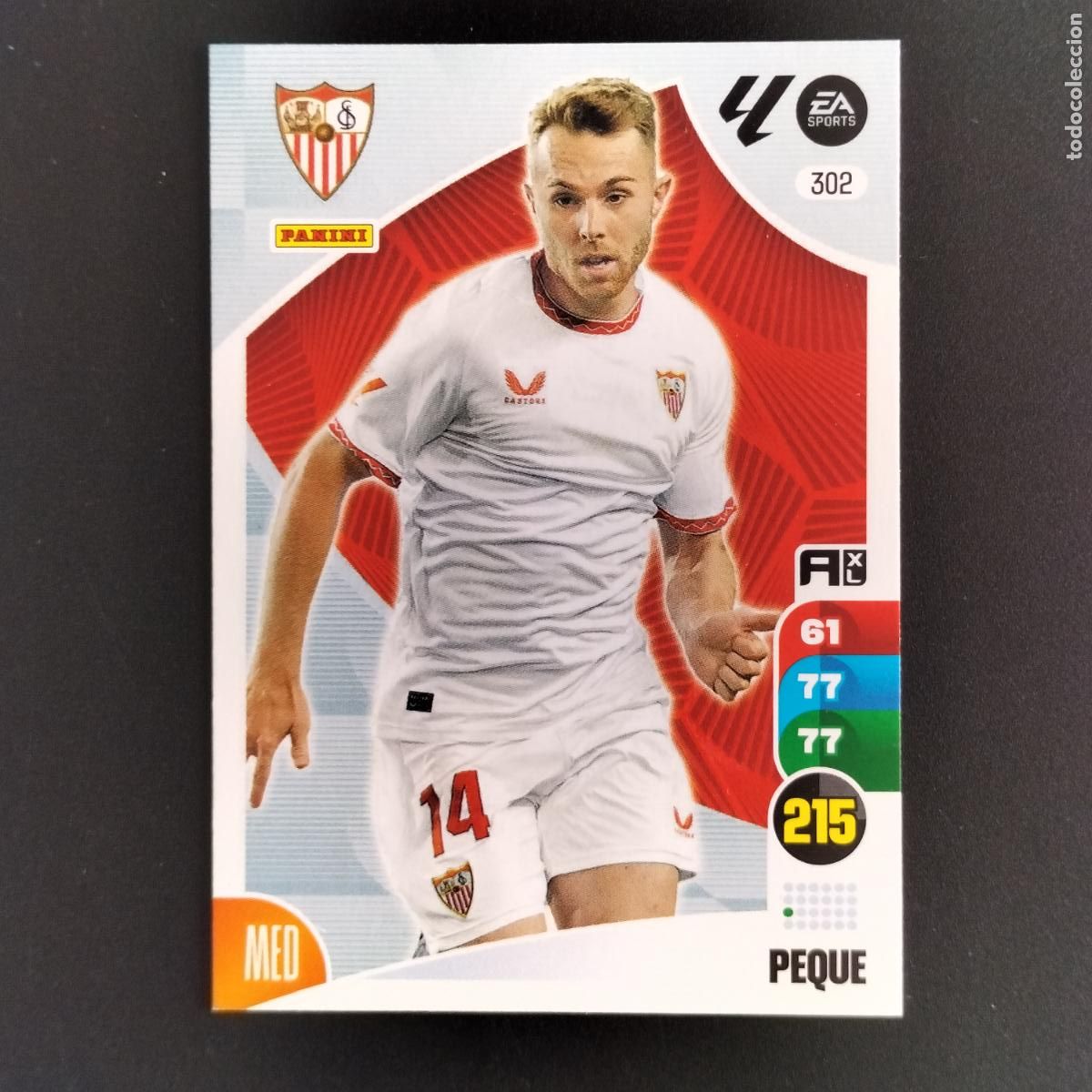 Cromos de F&uacute;tbol: 302 PEQUE SEVILLA CROMOS XL LALIGA CARD 2024 2025 24 25 PANINI
