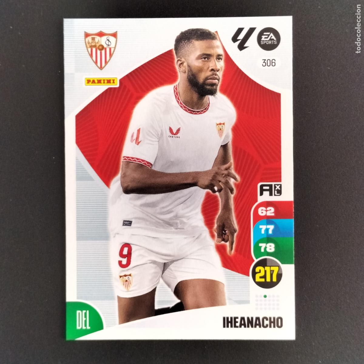 Cromos de F&uacute;tbol: 306 IHEANACHO SEVILLA CROMOS XL LALIGA CARD 2024 2025 24 25 PANINI