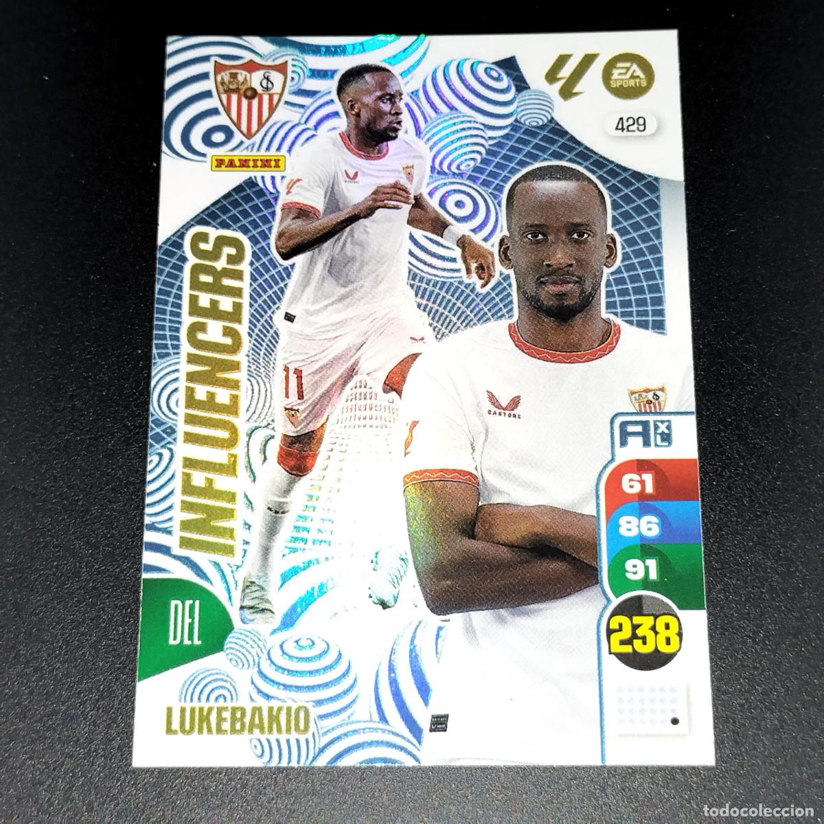 Cromos de Futebol: 429 LUKEBAKIO INFLUENCERS SEVILLA CROMOS ADRENALYN XL LALIGA CARD 2024 2025 24 25 PANINI