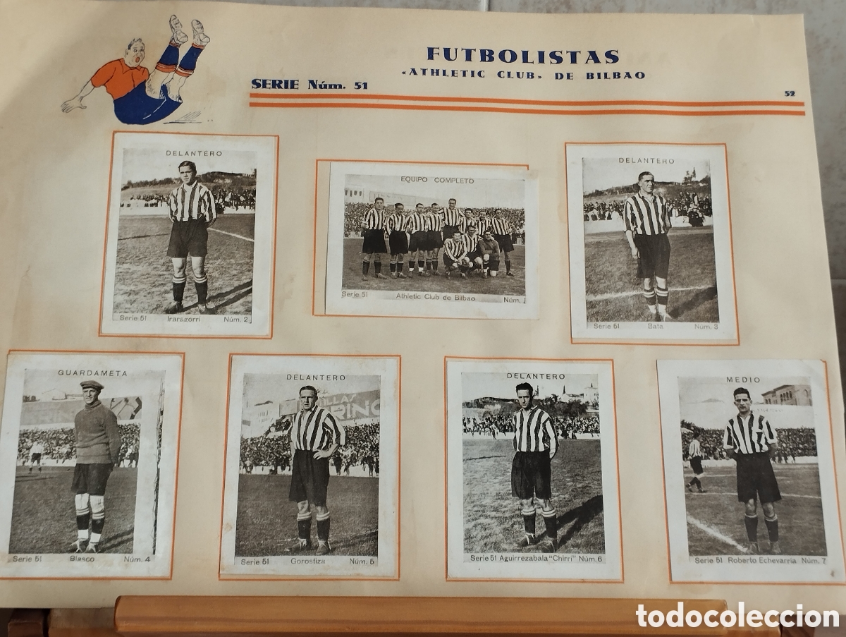 Cromos de F&uacute;tbol: CROMOS FUTBOL ATHLETIC CLUB DE BILBAO A&Ntilde;O 1932