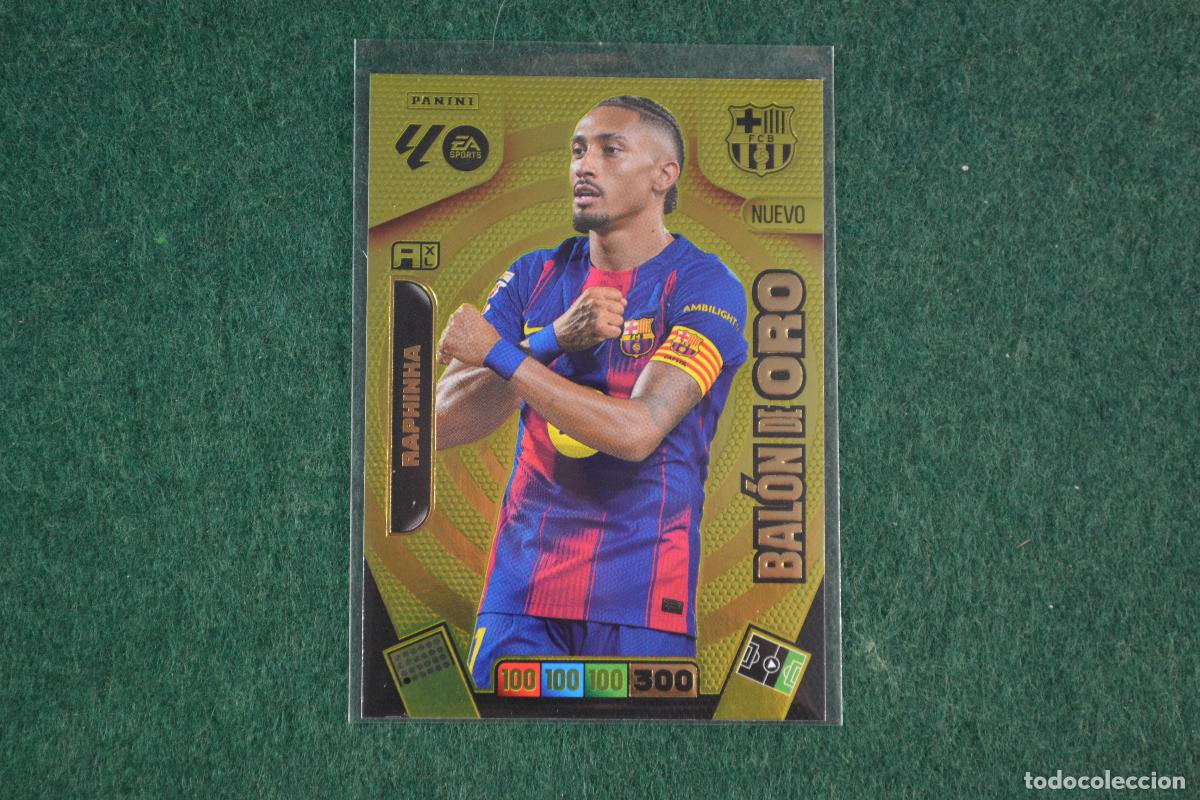 Cromos de F&uacute;tbol: PANINI ADRENALYN LIGA 2025-26 - RAPHINHA (FC BARCELONA) NUEVO BALON DE ORO