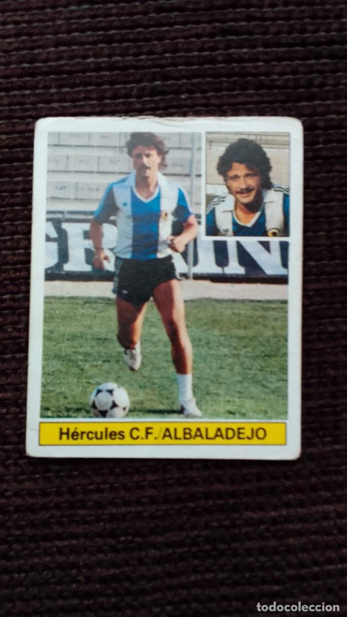 Fu&szlig;ball-Sticker: CROMO CAMPEONATO DE LIGA 81-82. ALBALADEJO. HERCULES C.F. EDICIONES ESTE.
