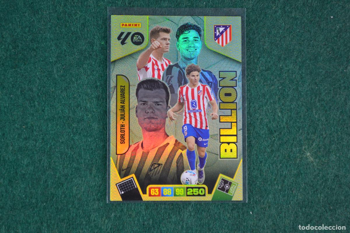 Cromos de F&uacute;tbol: PANINI ADRENALYN LIGA 2025-26 - SORLOTH / JULIAN ALVAREZ (ATLETICO DE MADRID) BILLION
