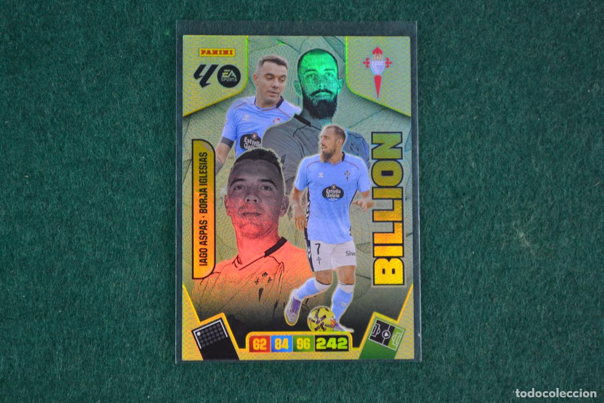 Cartes &agrave; collectionner de Football: PANINI ADRENALYN LIGA 2025-26 - IAGO ASPAS / BORJA IGLESIAS (CELTA DE VIGO) BILLION