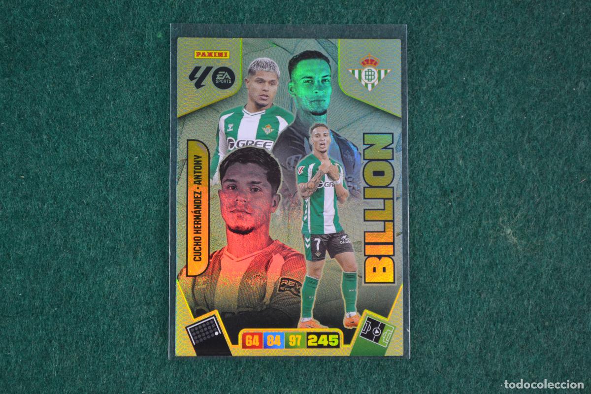 Cromos de F&uacute;tbol: PANINI ADRENALYN LIGA 2025-26 - CUCO HERNANDEZ / ANTONY (REAL BETIS) BILLION