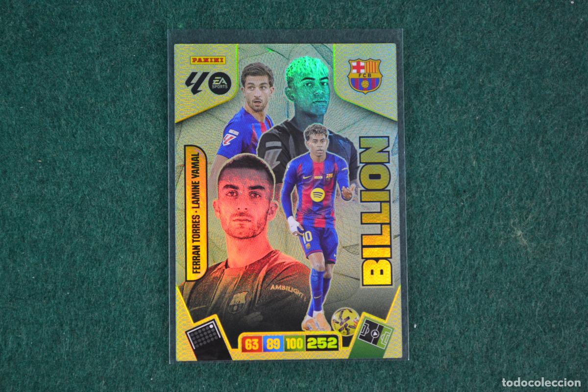 Cromos de F&uacute;tbol: PANINI ADRENALYN LIGA 2025-26 - FERRAN TORRES / LAMINE YAMAL (FC BARCELONA) BILLION