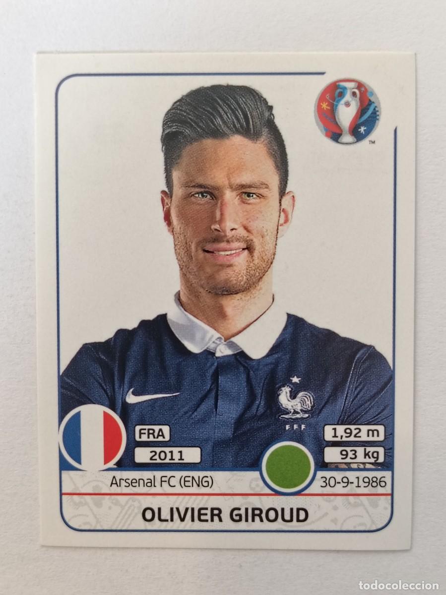 Cromos de F&uacute;tbol: #33 OLIVIER GIROUD (FRANCIA) EURO FRANCIA 2016 PANINI