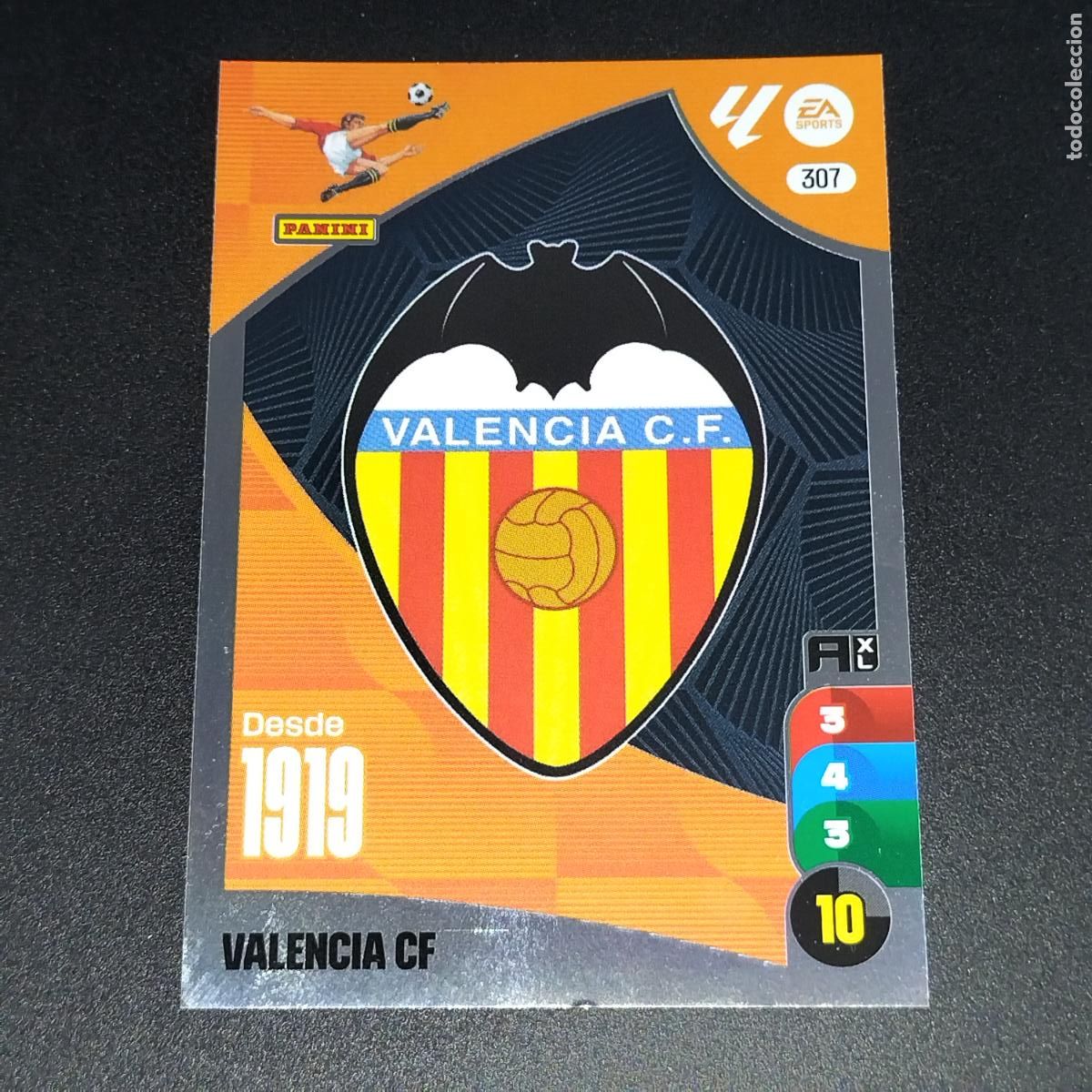 Cromos de F&uacute;tbol: 307 ESCUDO LOGO VALENCIA CROMOS XL LALIGA CARD 2024 2025 24 25 PANINI