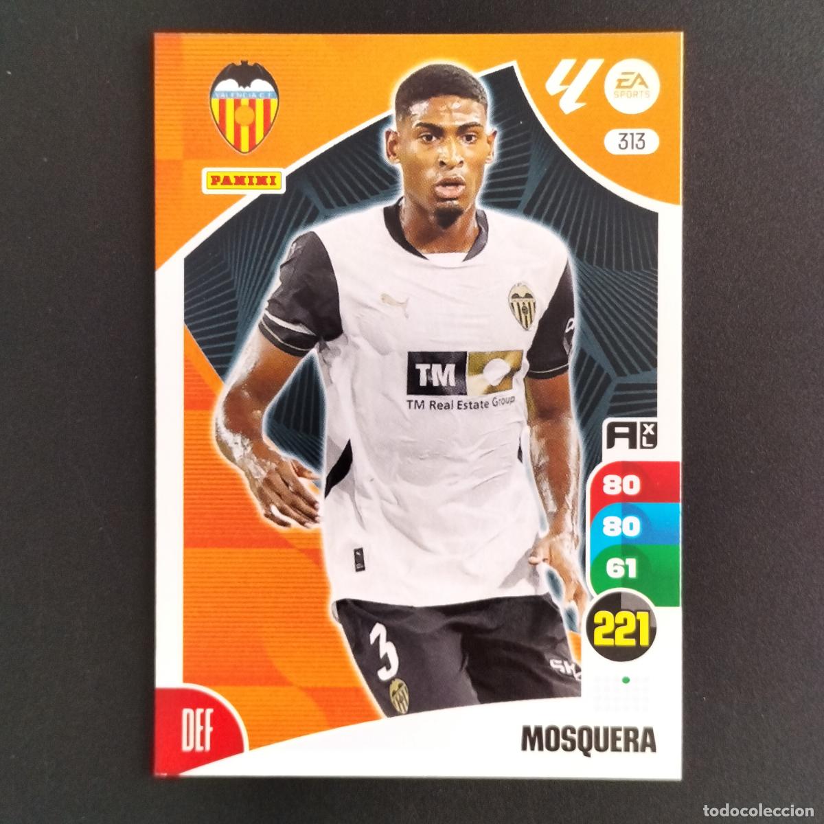 Fu&szlig;ball-Sticker: 313 MOSQUERA VALENCIA CROMOS ADRENALYN XL LALIGA CARD 2024 2025 24 25 PANINI