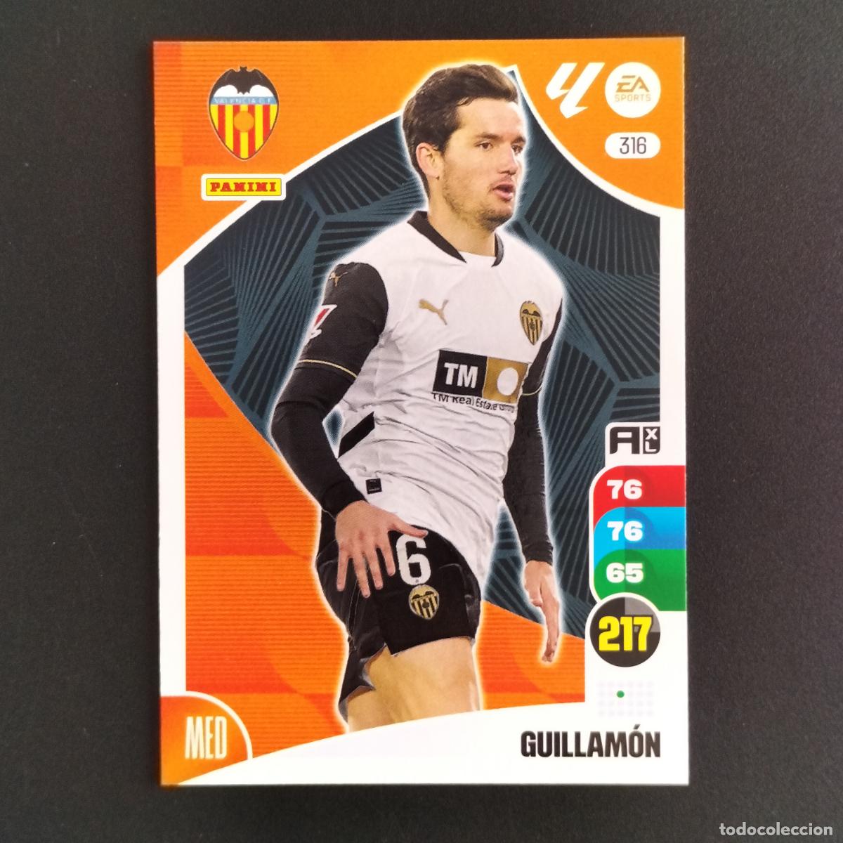 Cromos de F&uacute;tbol: 316 GUILLAMON VALENCIA CROMOS XL LALIGA CARD 2024 2025 24 25 PANINI