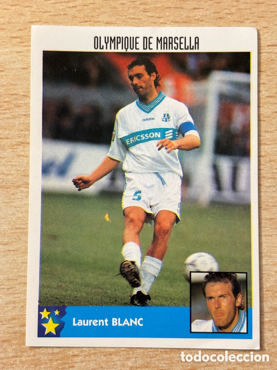 Cromos de F&uacute;tbol: # 279 Blanc Olympique de Marsella Mejores equipos de Europa 97-98 Panini Francia