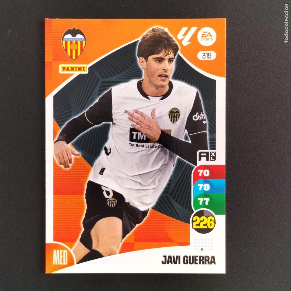 Cromos de F&uacute;tbol: 319 JAVI GUERRA VALENCIA CROMOS XL LALIGA CARD 2024 2025 24 25 PANINI