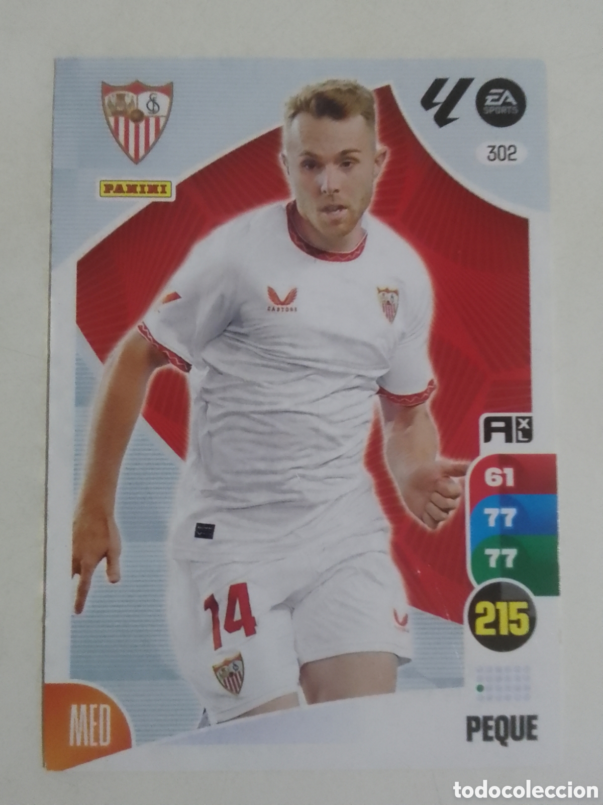 Cromos de F&uacute;tbol: Adrenalyn XL 2024-25 n&deg; 302 Peque &bull; Sevilla,