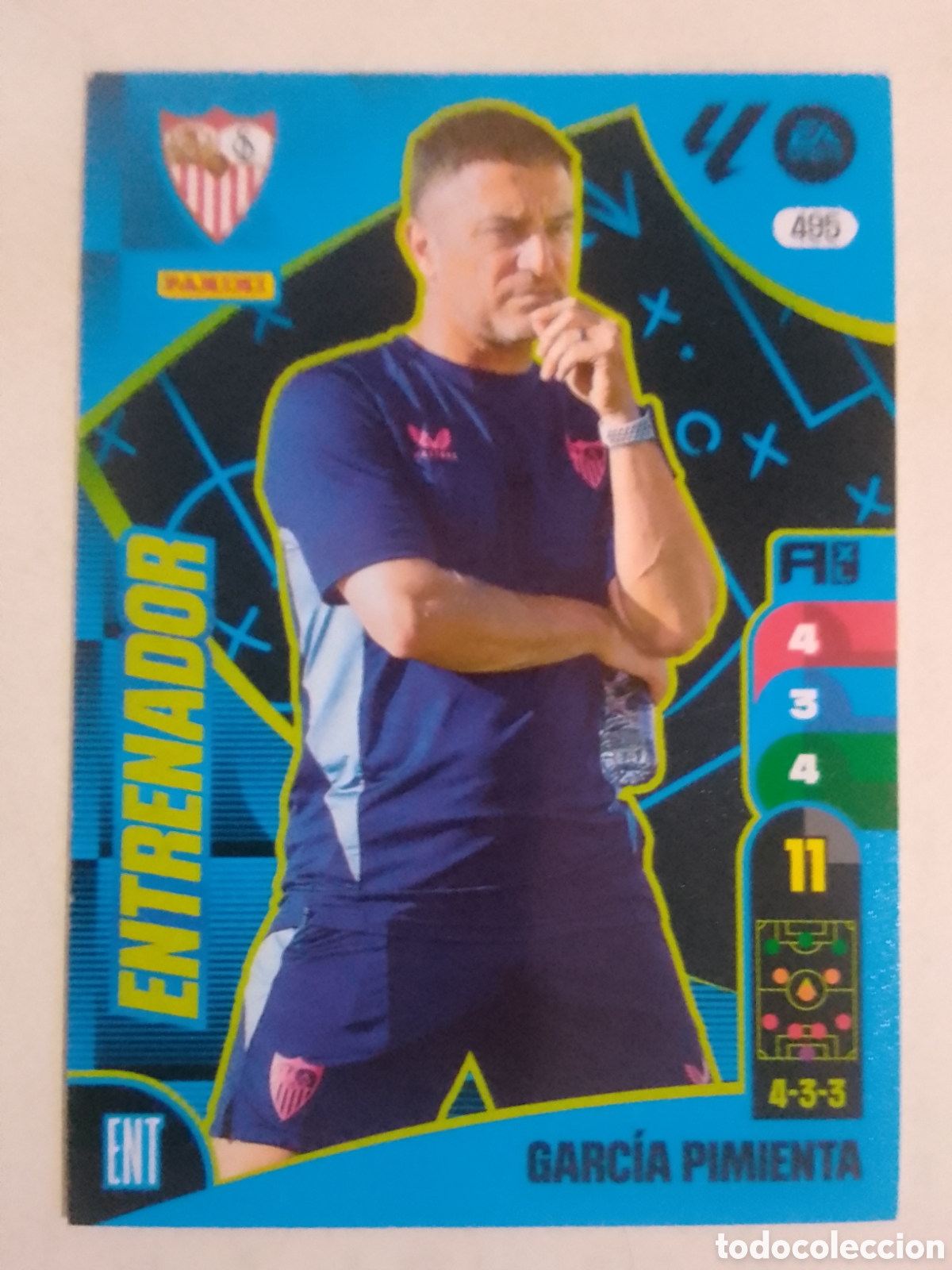 Cromos de F&uacute;tbol: Adrenalyn XL 2024-25 n&deg; 495 Garc&iacute;a Pimienta &bull; Sevilla.