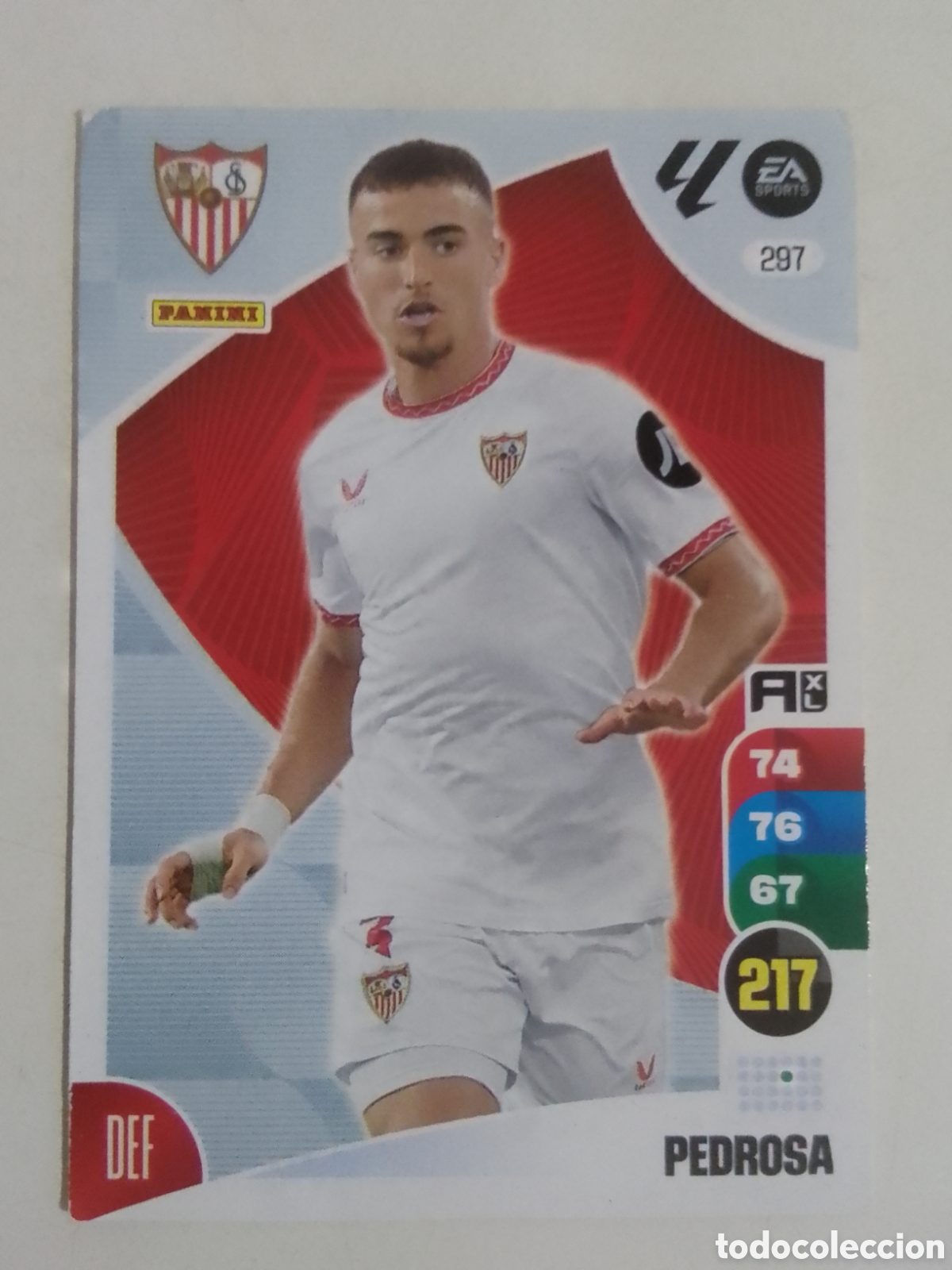 Cromos de F&uacute;tbol: Adrenalyn XL 2024-25 n&deg; 297 Pedrosa &bull; Sevilla.