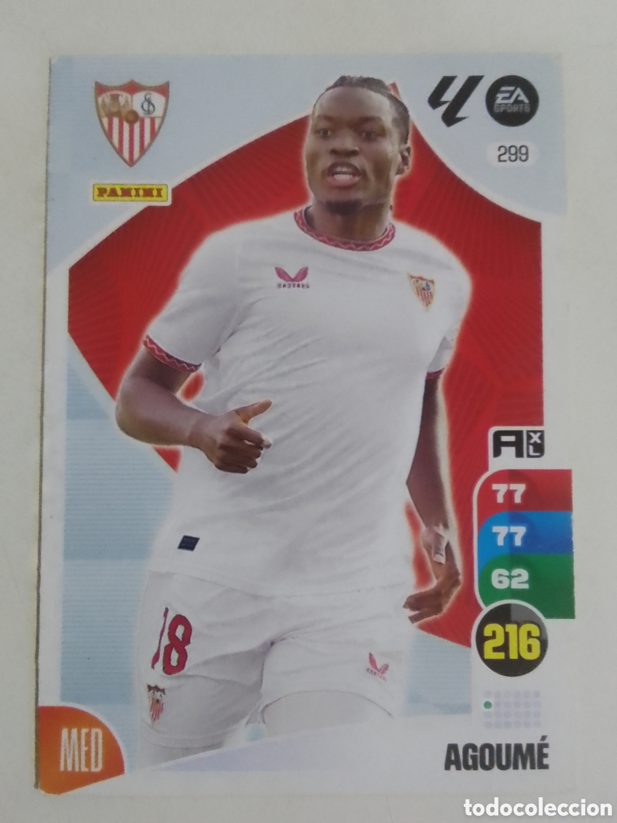 Cromos de F&uacute;tbol: Adrenalyn XL 2024-25 n&deg; 299 Agoum&eacute; &bull; Sevilla.