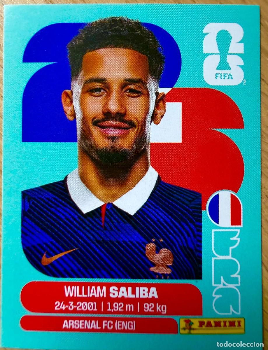 Cromos de F&uacute;tbol: FRA4 FRA 4 WILLIAM SALIBA FRANCIA MUNDIAL FIFA WORLD CUP 2026 26 STICKER CROMO PANINI SIN PEGAR