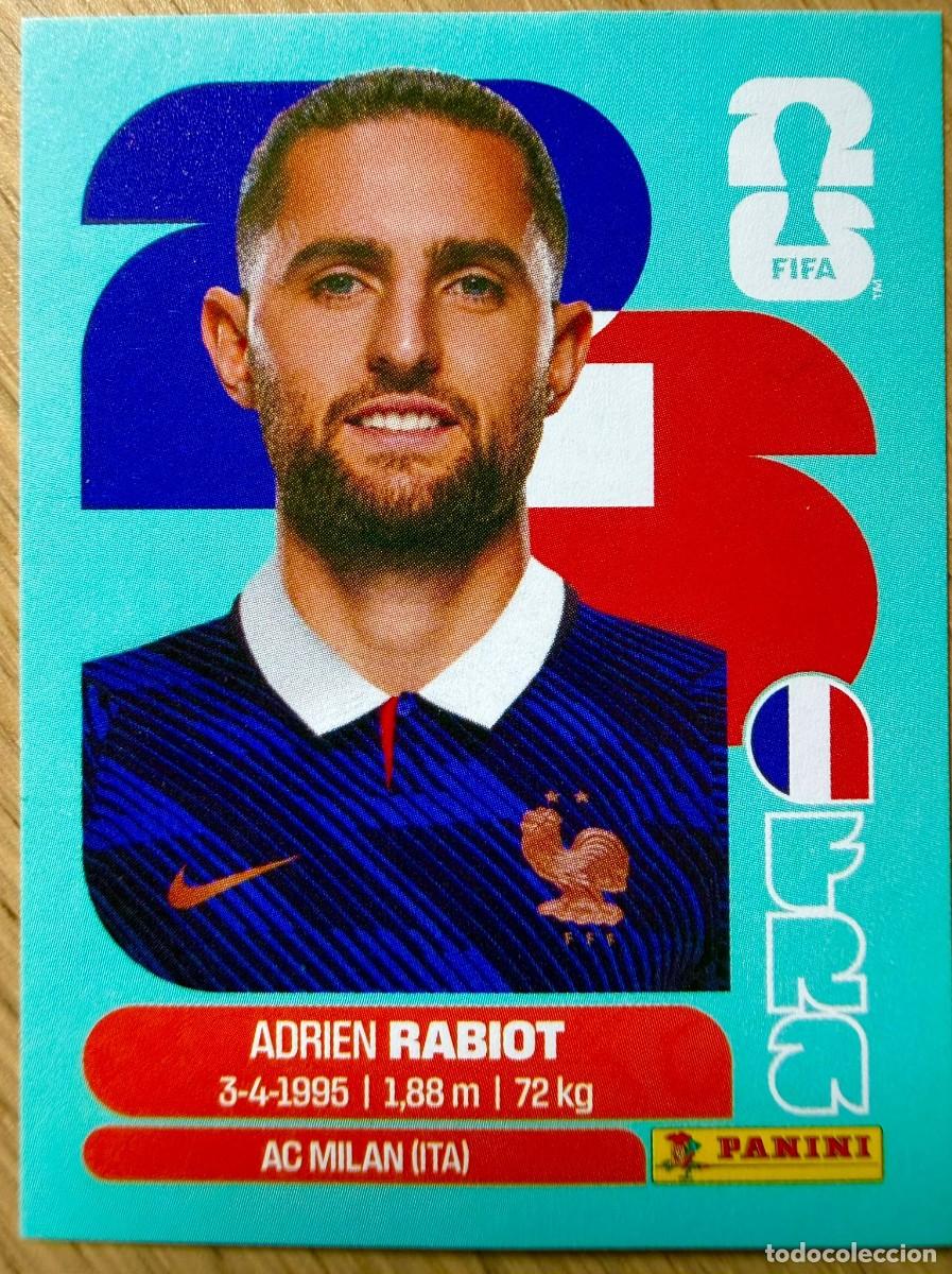 Cromos de F&uacute;tbol: FRA12 FRA 12 ADRIEN RABIOT FRANCIA MUNDIAL FIFA WORLD CUP 2026 26 STICKER CROMO PANINI SIN PEGAR