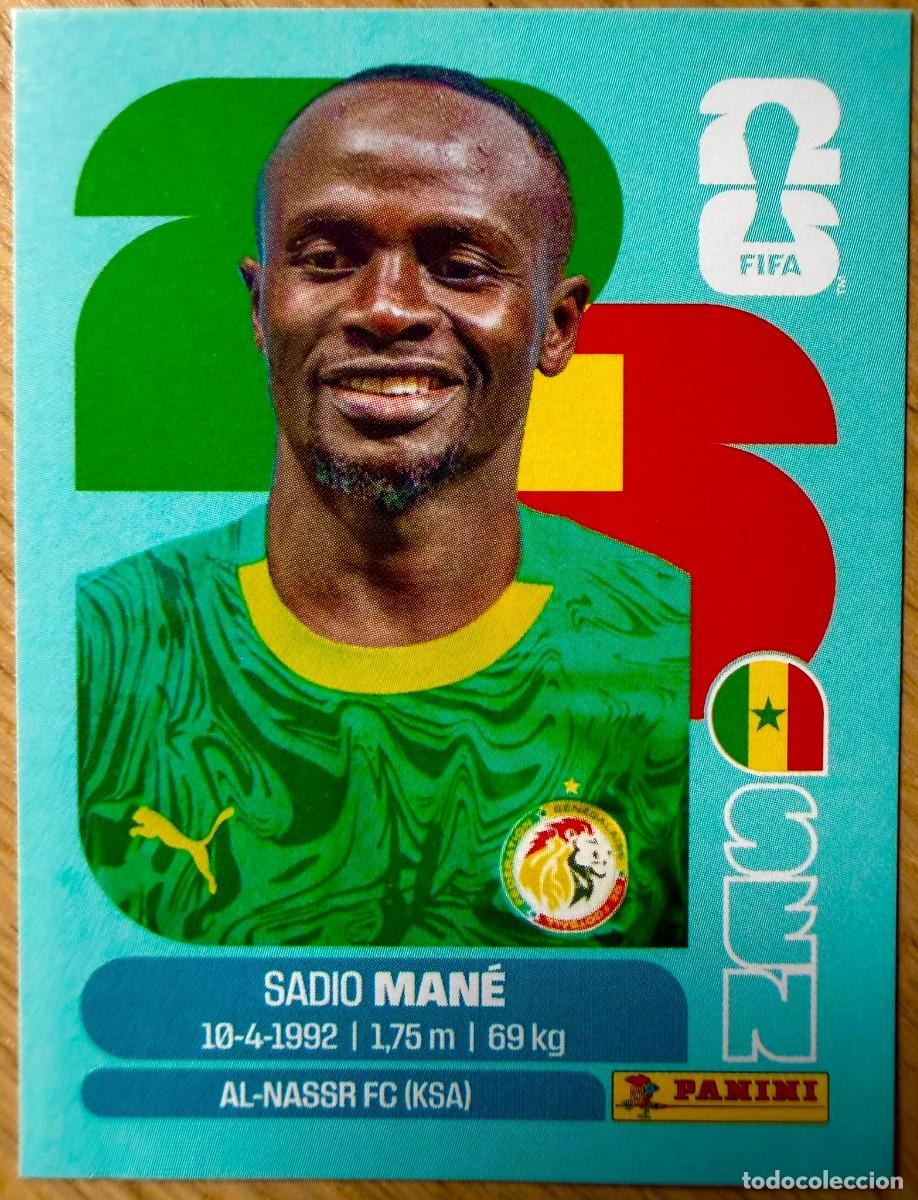 Cromos de F&uacute;tbol: SEN15 SEN 15 SADIO MANE SENEGAL MUNDIAL FIFA WORLD CUP 2026 26 STICKER CROMO PANINI SIN PEGAR