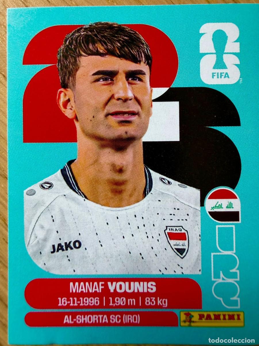 Cromos de F&uacute;tbol: IRQ8 IRQ 8 MAFAN YOUNIS IRAQ MUNDIAL FIFA WORLD CUP 2026 26 STICKER CROMO PANINI SIN PEGAR