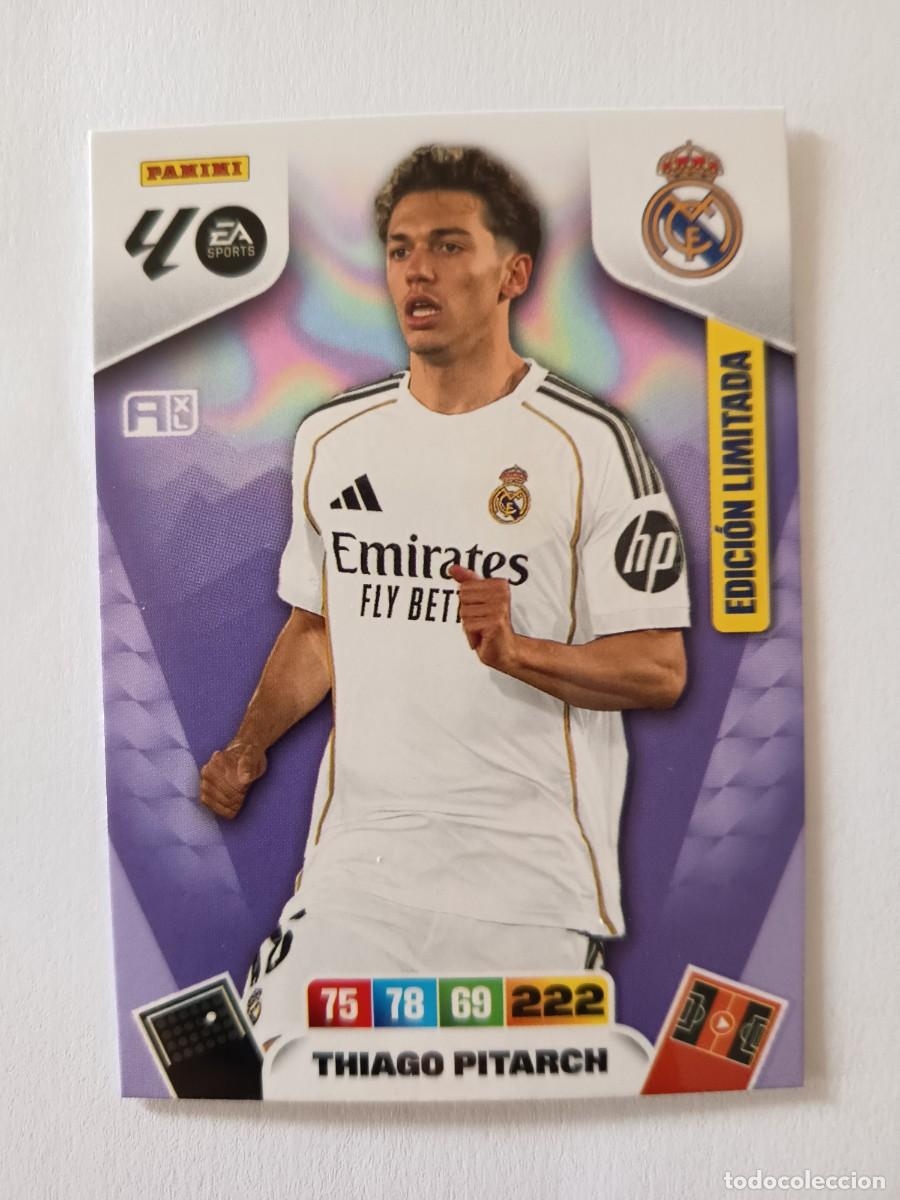 Cromos de F&uacute;tbol: ROOKIE CARD THIAGO PITARCH REAL MADRID EDICI&Oacute;N LIMITADA LIMITED - ADRENALYN LIGA 2026 25 26 PANINI