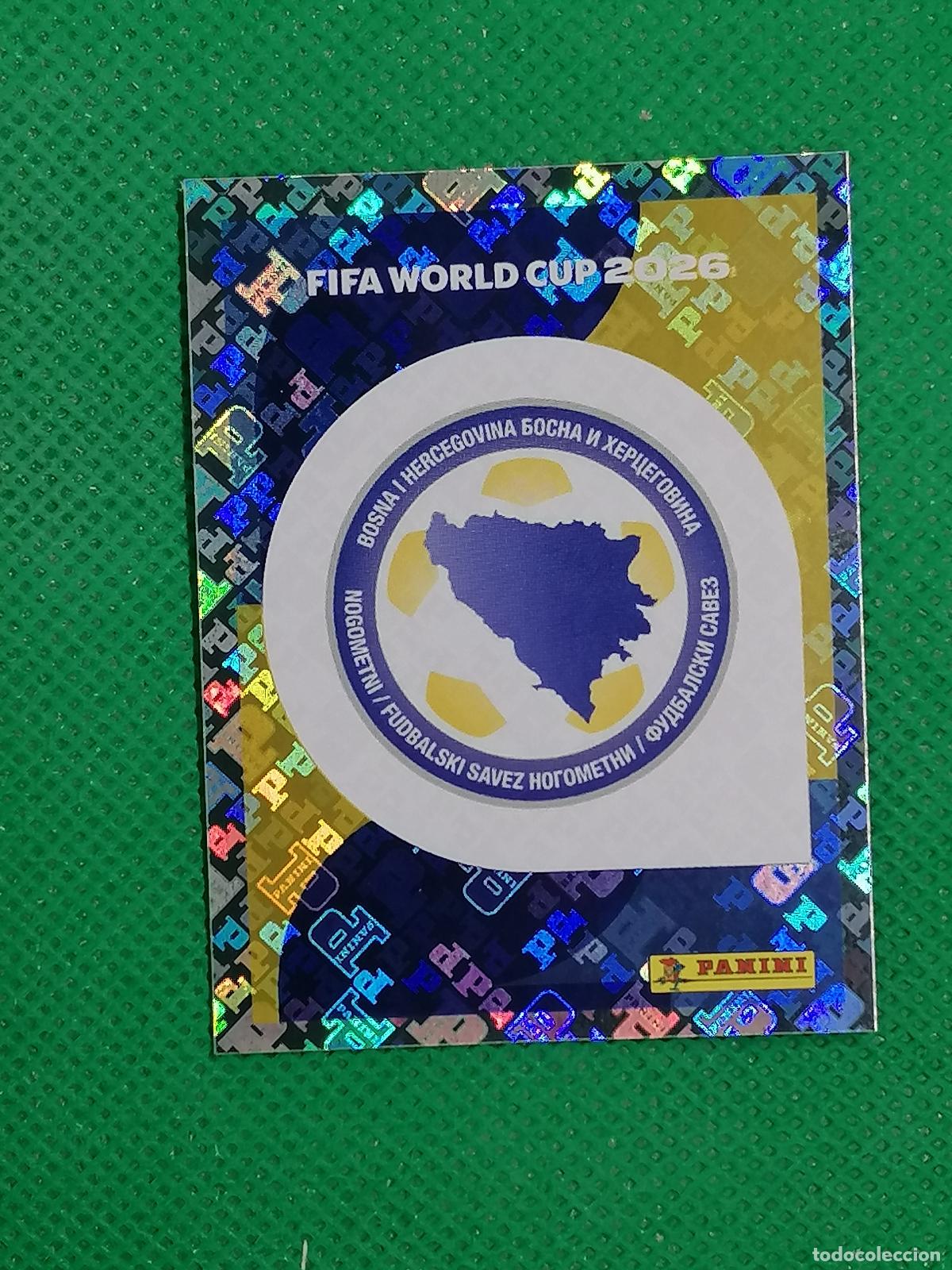Cromos de F&uacute;tbol: 1 ESCUDO BOSNIA HERZEGOVINA ⚽ PANINI FIFA MUNDIAL WORLD CUP 26 2026 STICKER ⚽