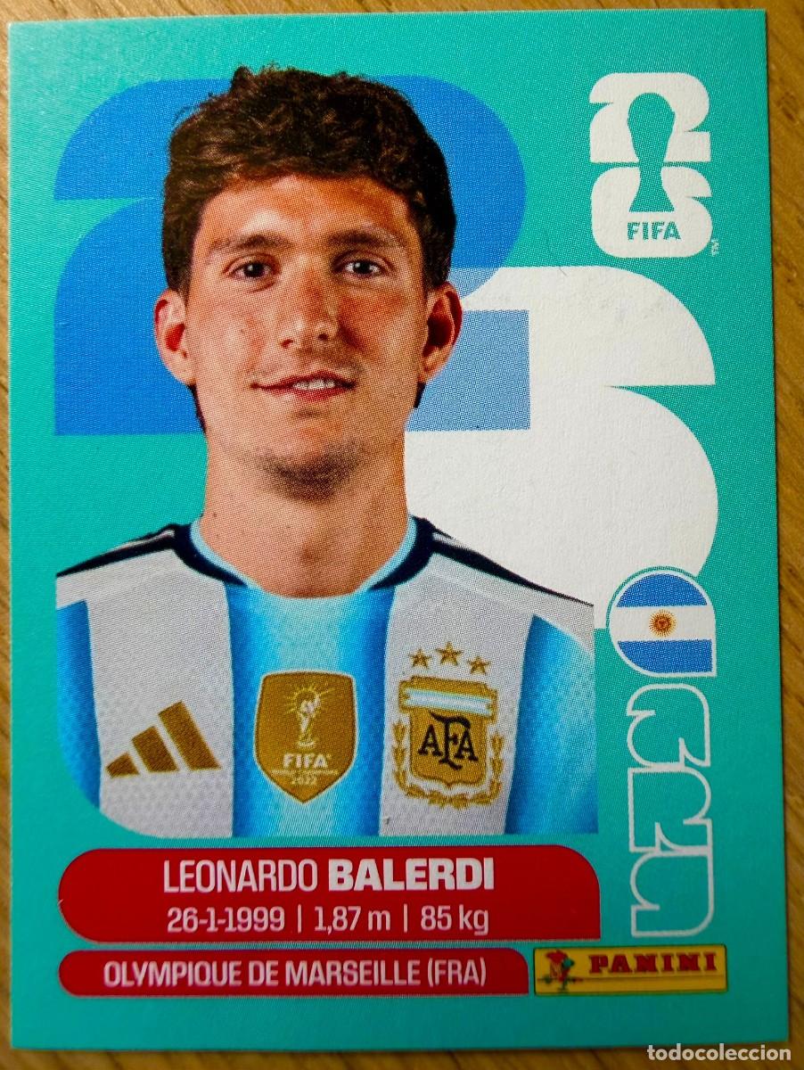 Cromos de F&uacute;tbol: ARG7 ARG 7 BALERDI ARGENTINA MUNDIAL FIFA WORLD CUP 2026 26 STICKER CROMO PANINI SIN PEGAR