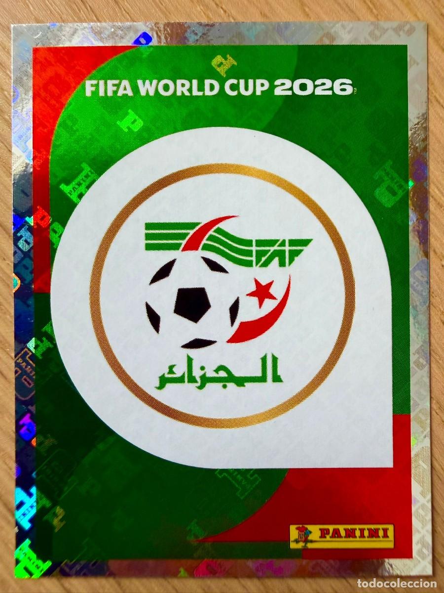 Cromos de F&uacute;tbol: ALG1 ALG 1 ESCUDO ARGELIA MUNDIAL FIFA WORLD CUP 2026 26 STICKE CROMO PANINI SIN PEGAR