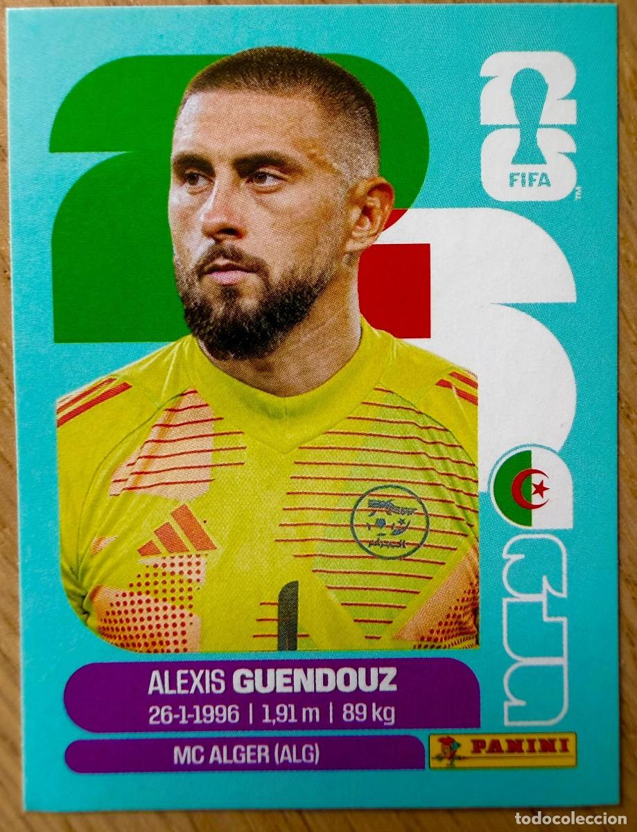Cromos de F&uacute;tbol: ALG2 ALG 2 GUENDOUZ ARGELIA MUNDIAL FIFA WORLD CUP 2026 26 STICKE CROMO PANINI SIN PEGAR