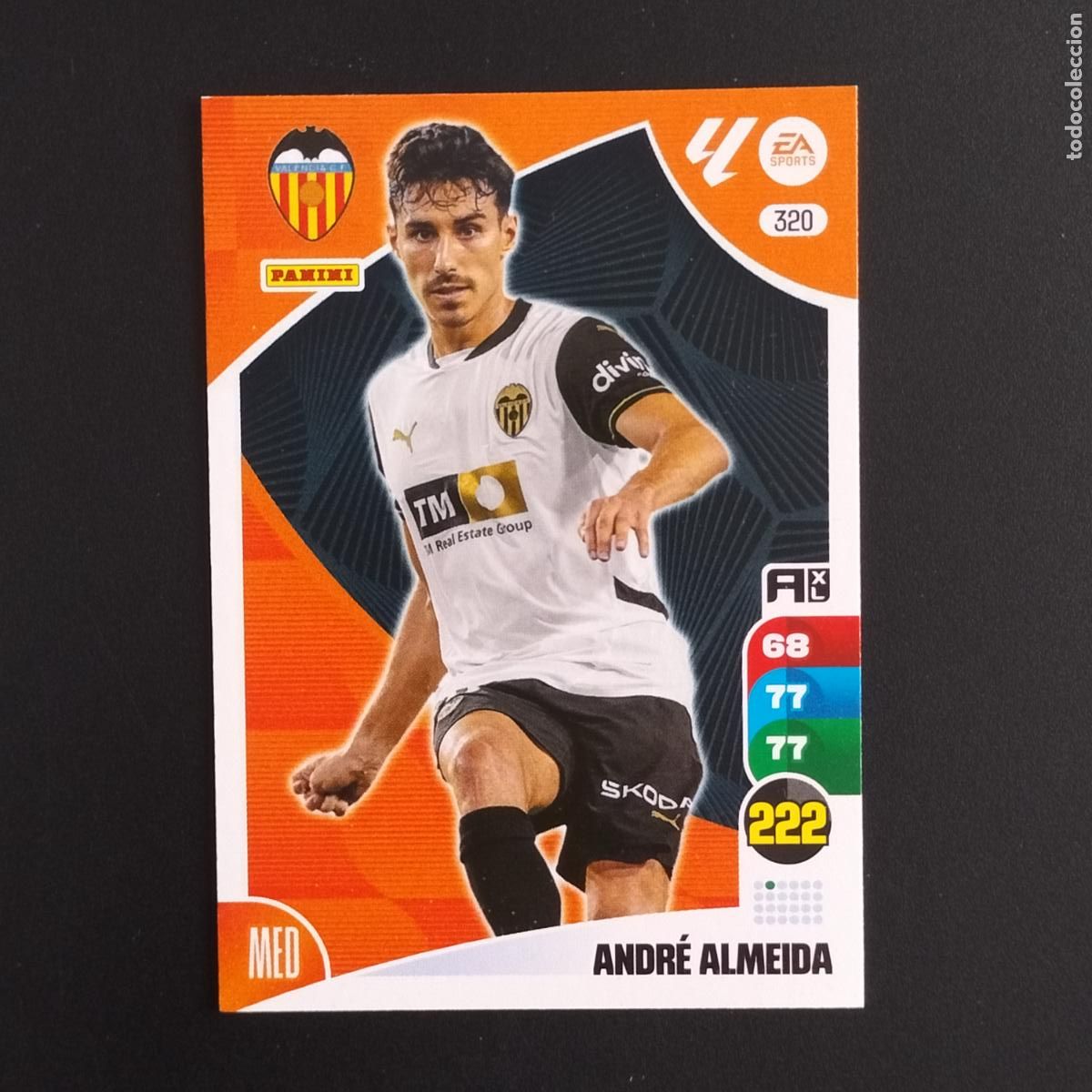 Cromos de F&uacute;tbol: 320 ANDRE ALMEIDA VALENCIA CROMOS XL LALIGA CARD 2024 2025 24 25 PANINI